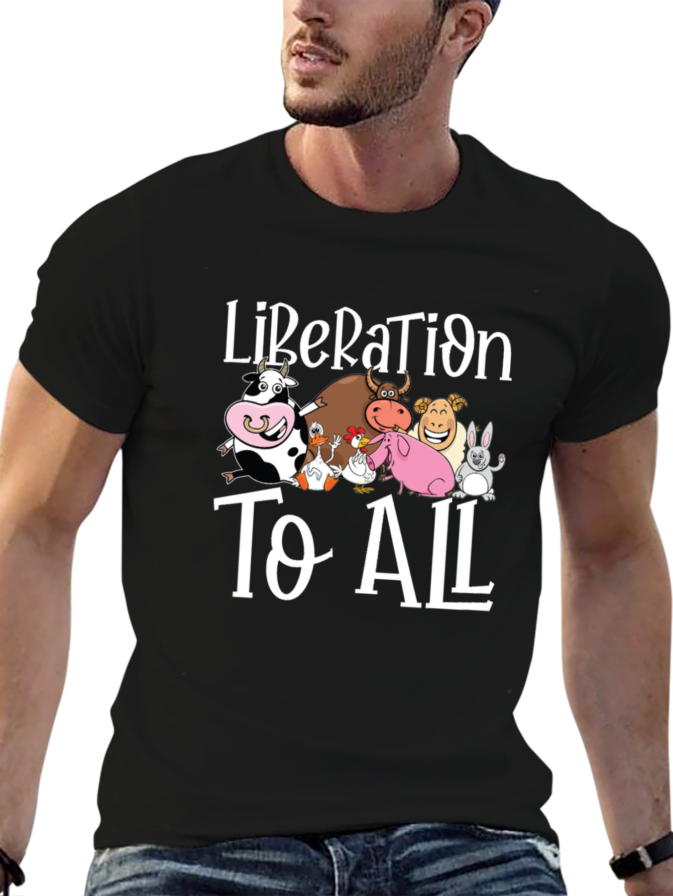 Liberation to All Graphic Print T-Shirt