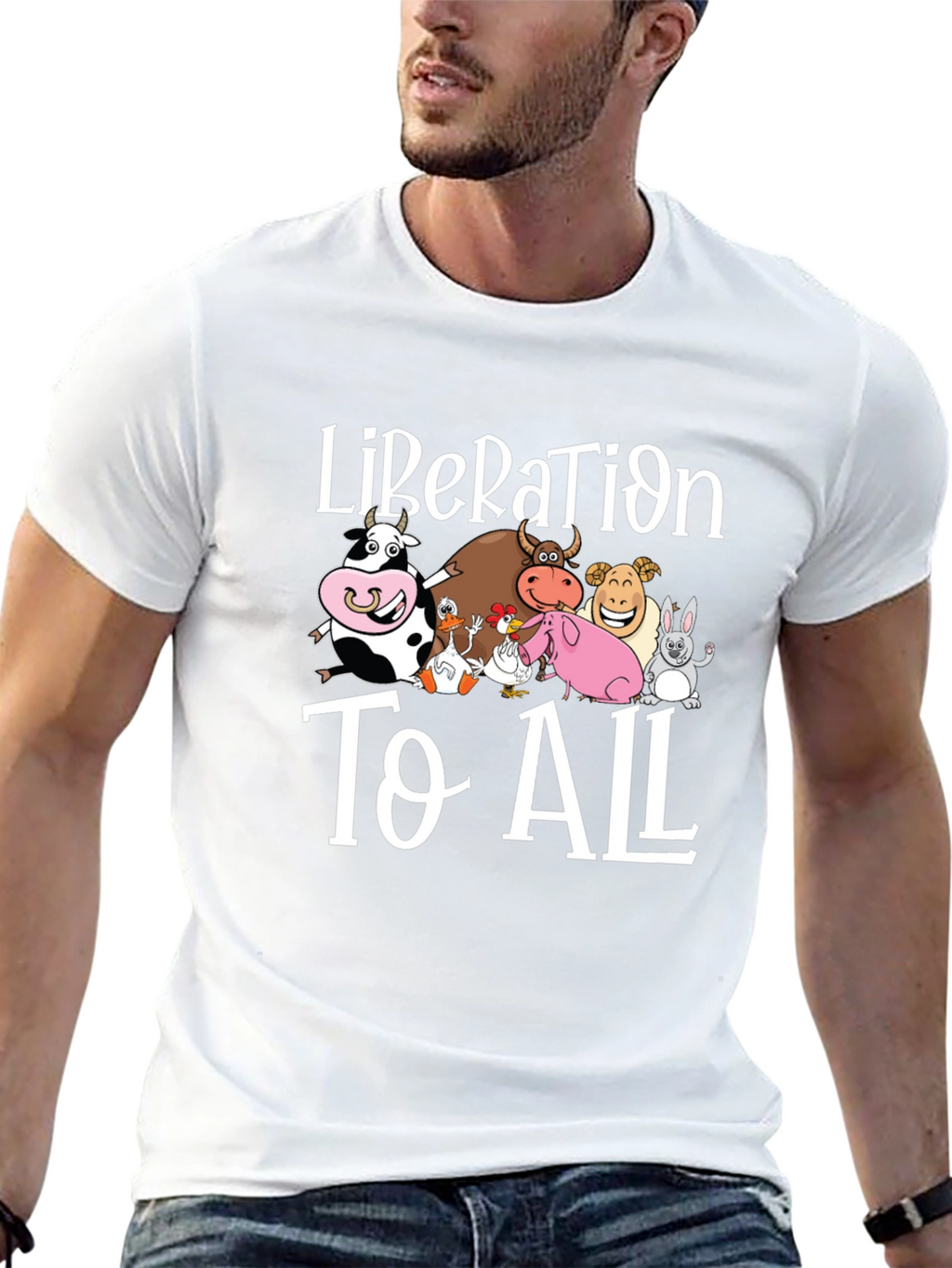 Liberation to All Graphic Print T-Shirt