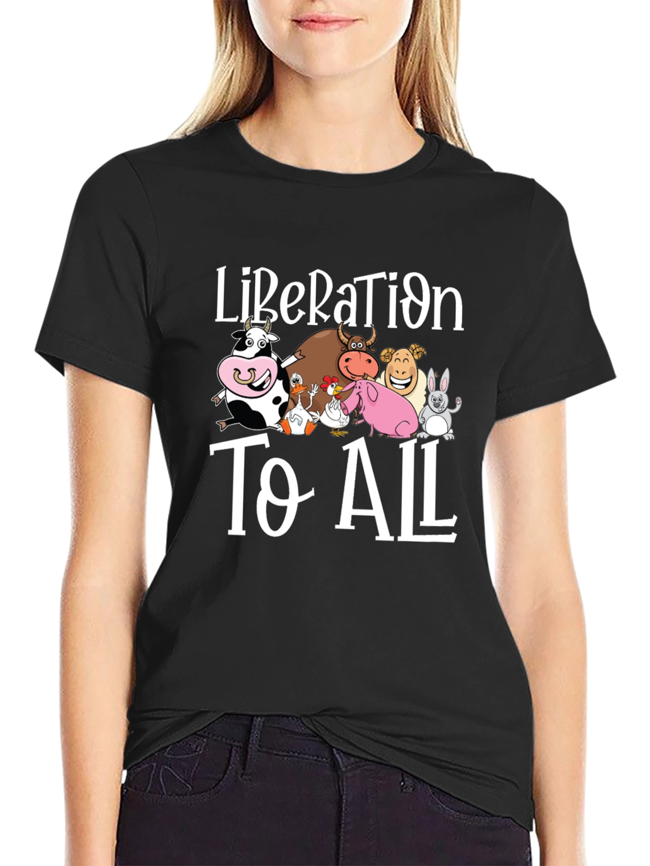 Liberation to All Graphic Print T-Shirt
