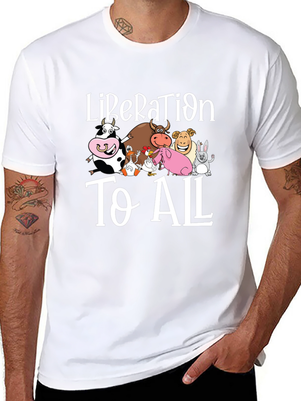 Liberation to All Graphic Print T-Shirt