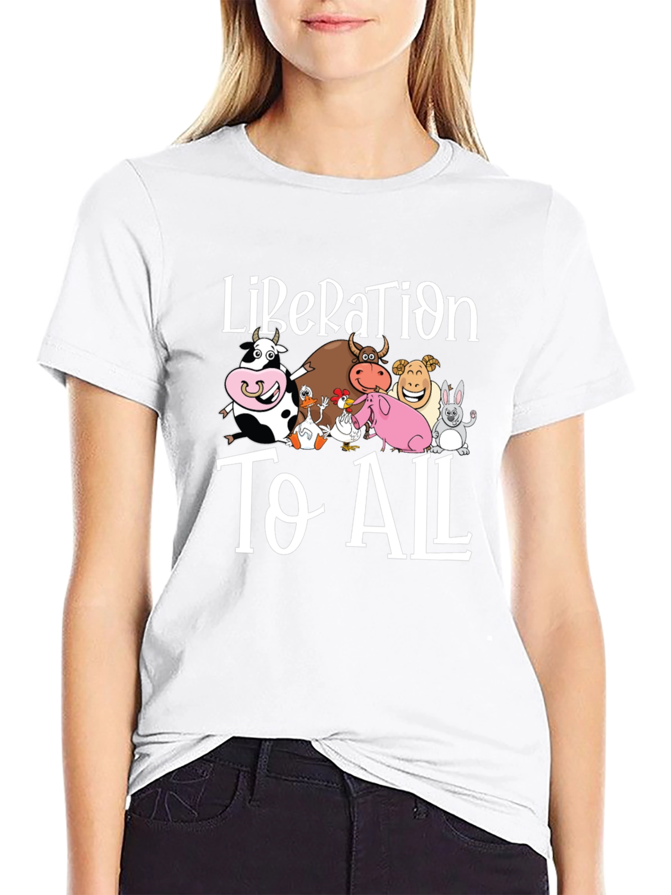 Liberation to All Graphic Print T-Shirt