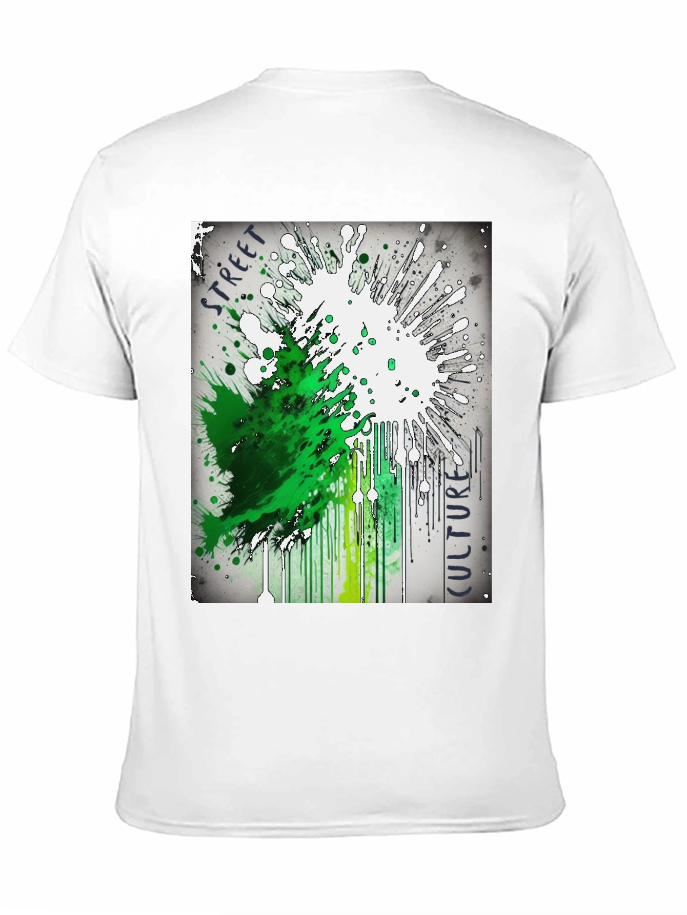 Street Culture Splatter Graphic Tee - Urban Style