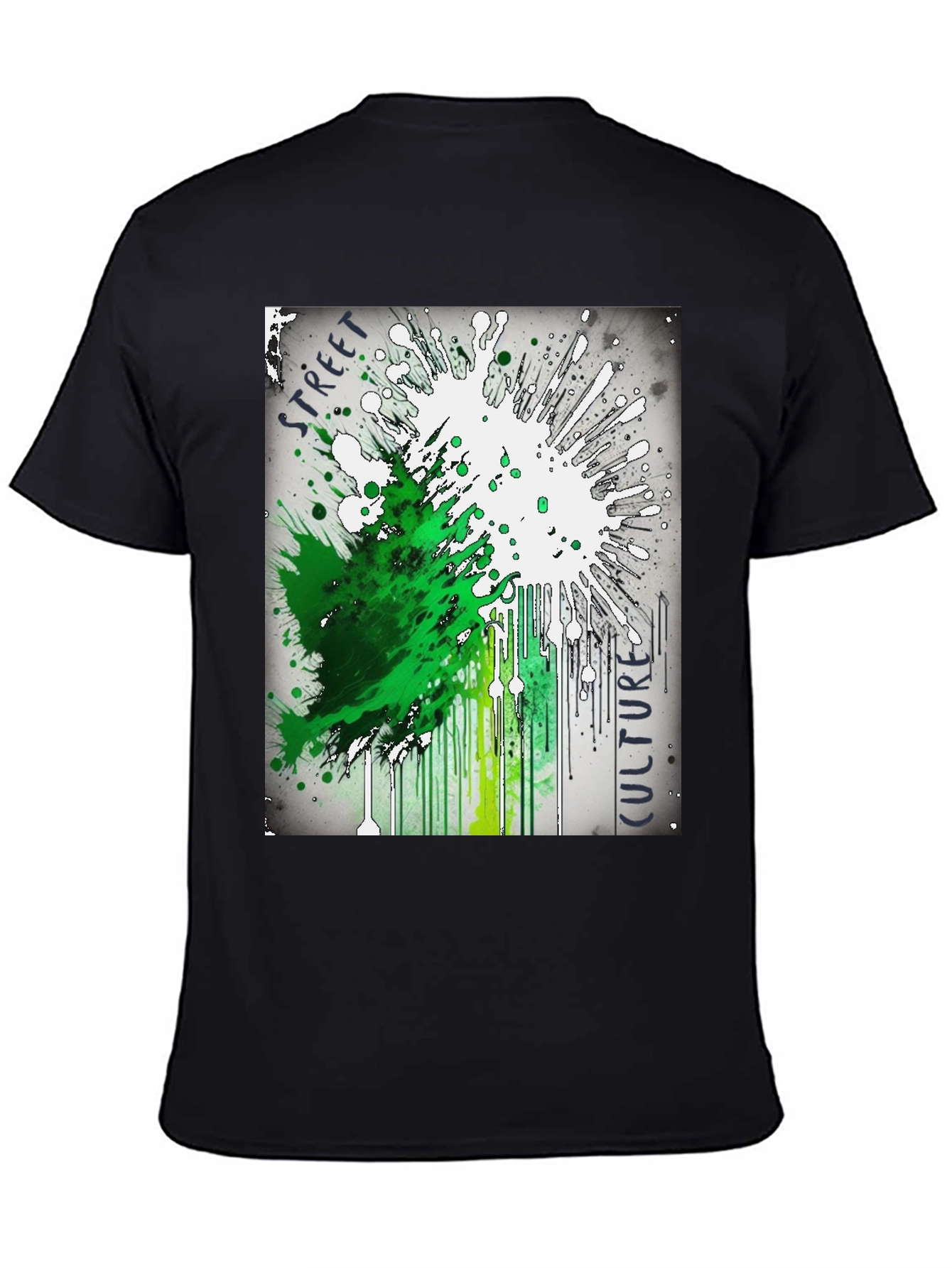 Street Culture Splatter Graphic Tee - Urban Style