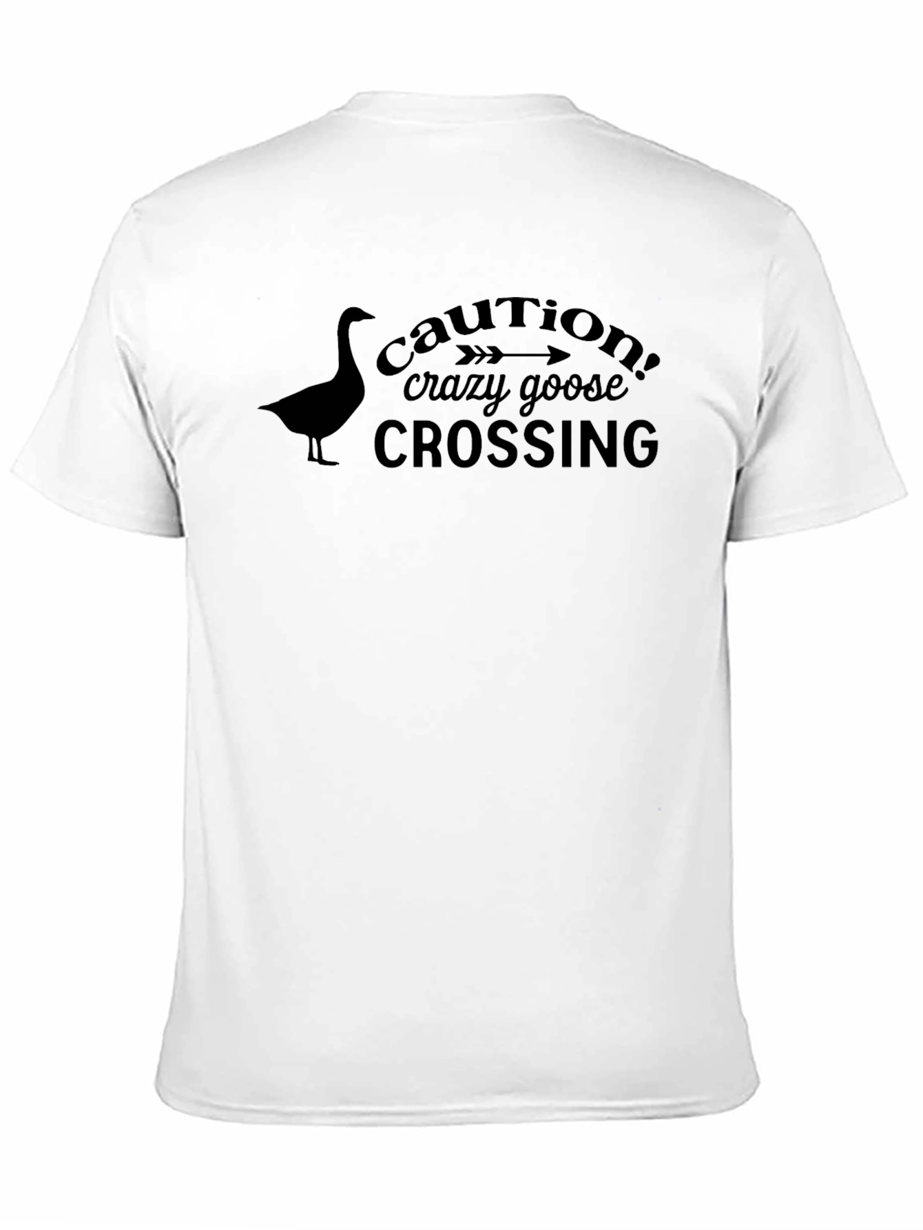 Caution Crazy Goose Crossing T-Shirt