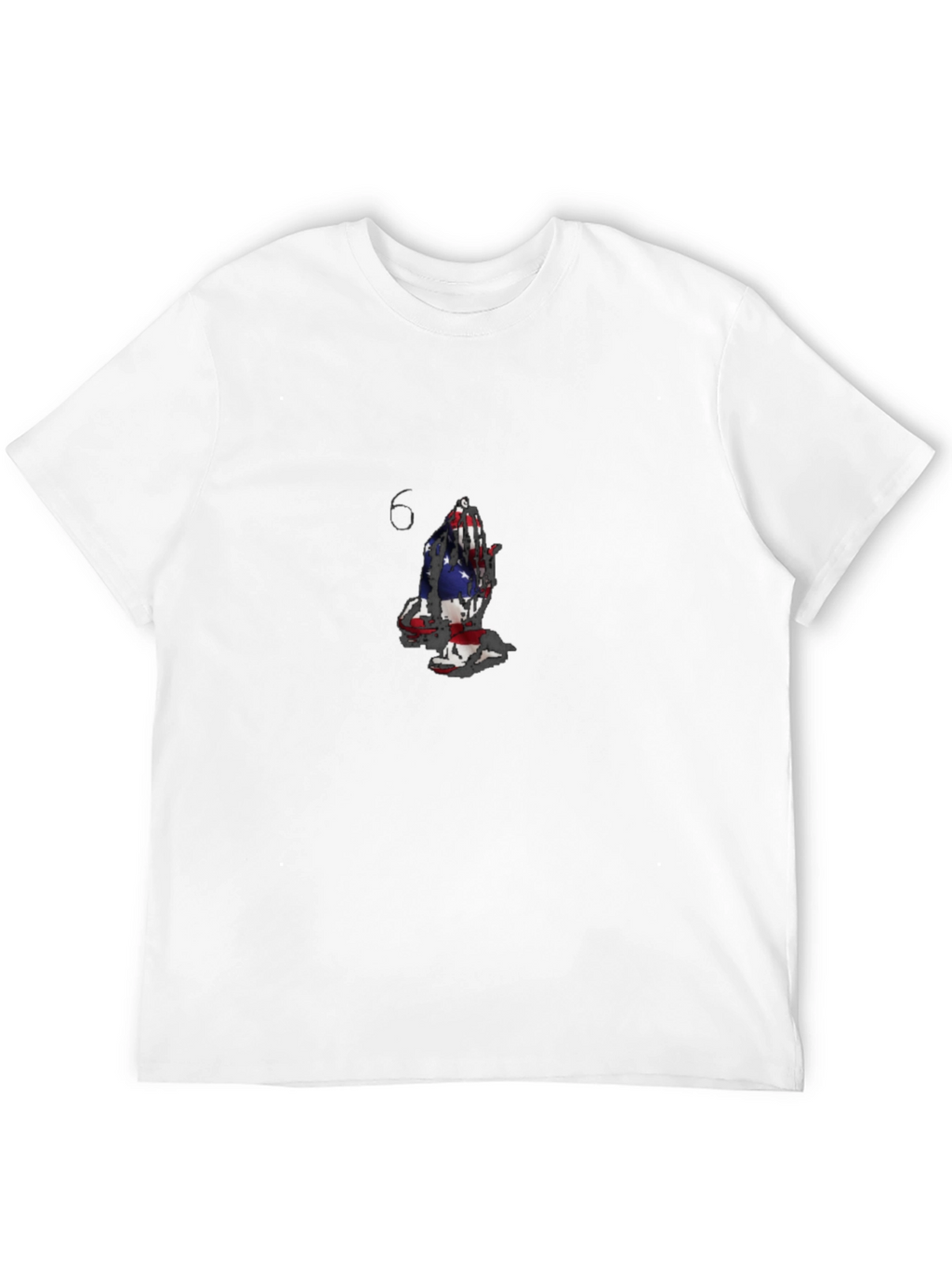 American Flag Praying Hands Black T-Shirt