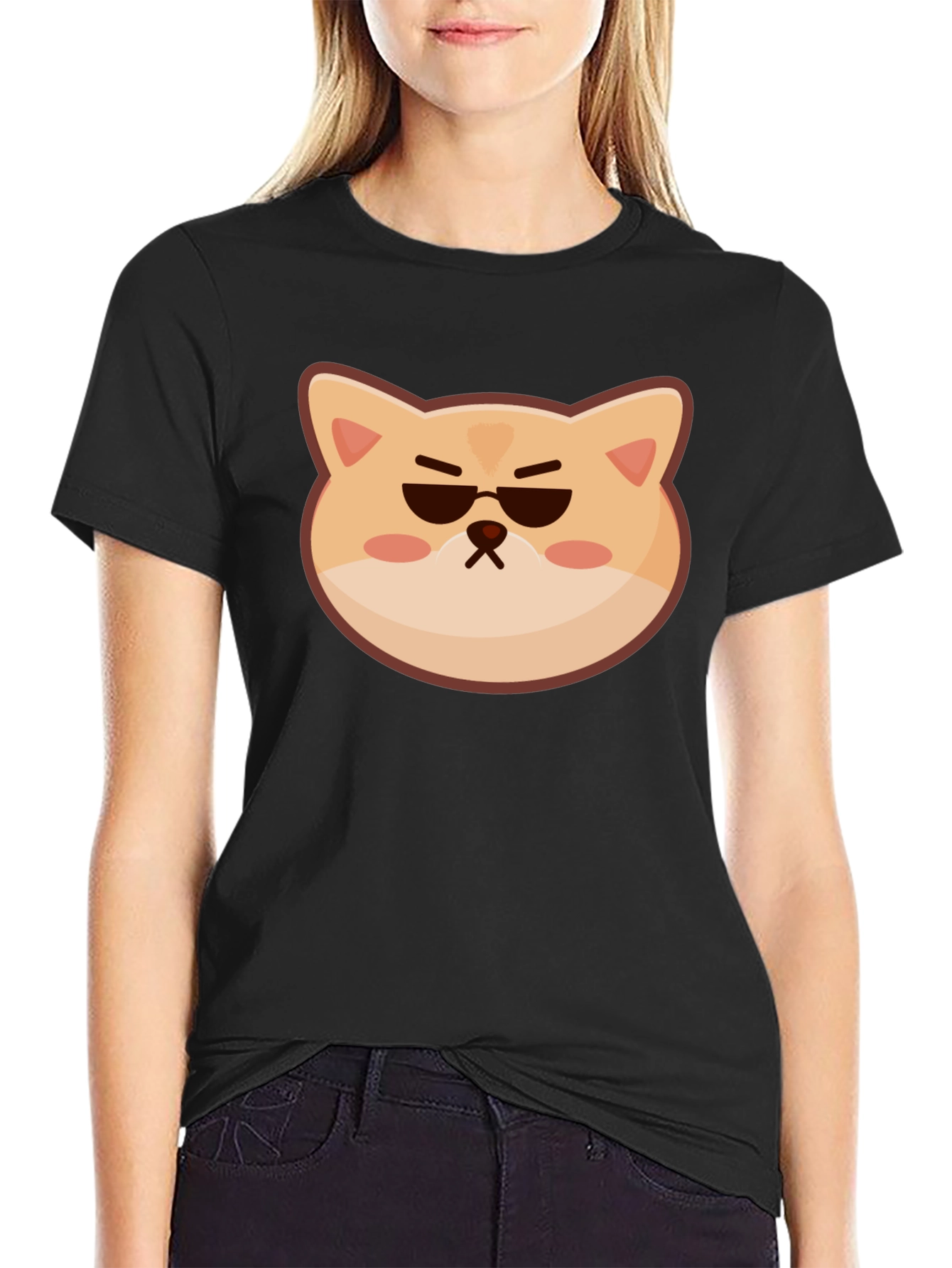 Cool Cat Graphic Tee - Unisex Black T-Shirt