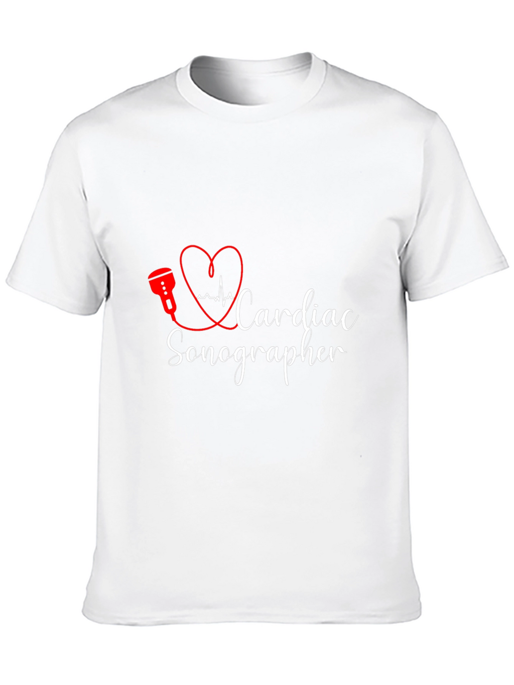 Cardiac Sonographer Black T-Shirt