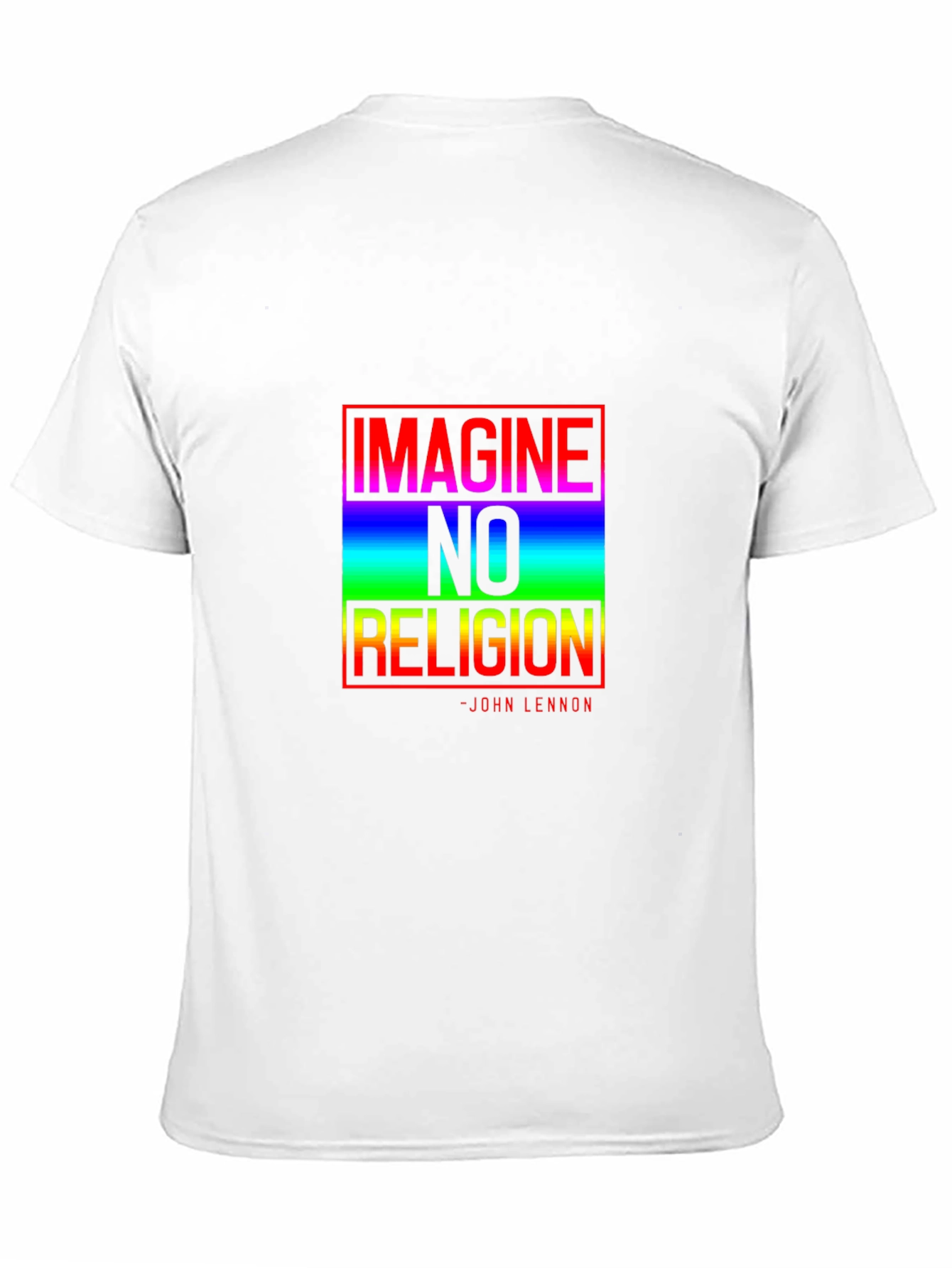 Imagine No Religion Graphic Tee - John Lennon Quote
