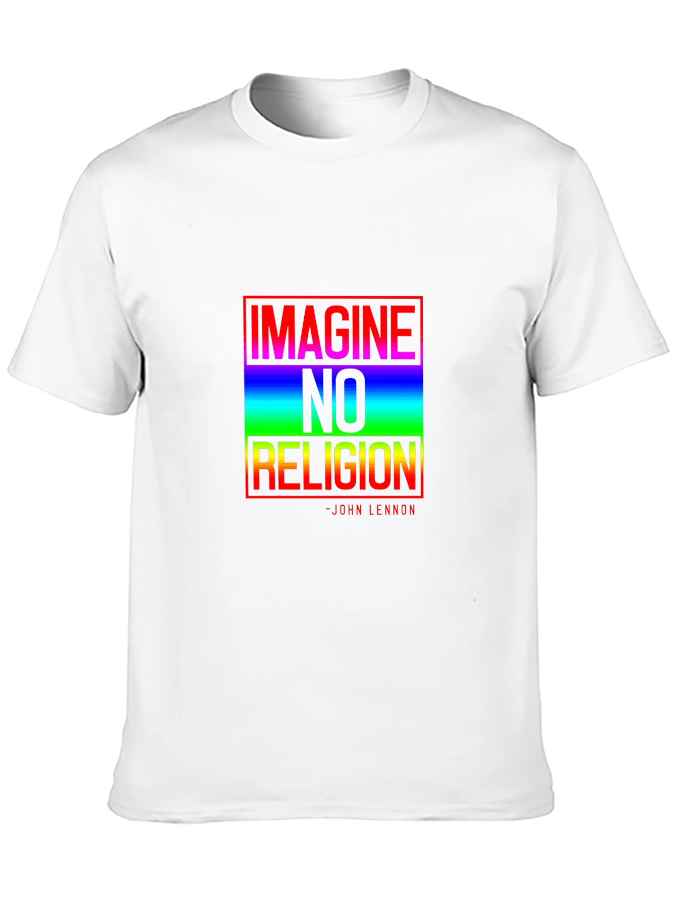 Imagine No Religion Graphic Tee - John Lennon Quote