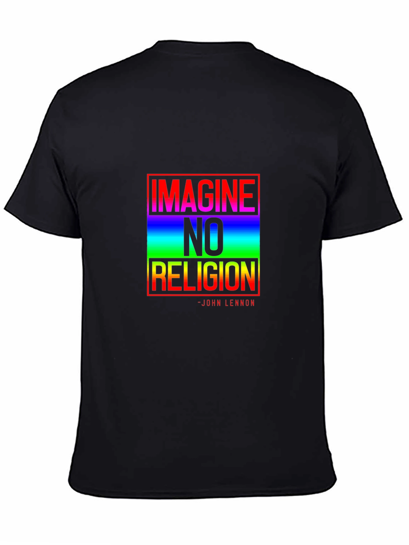 Imagine No Religion Graphic Tee - John Lennon Quote