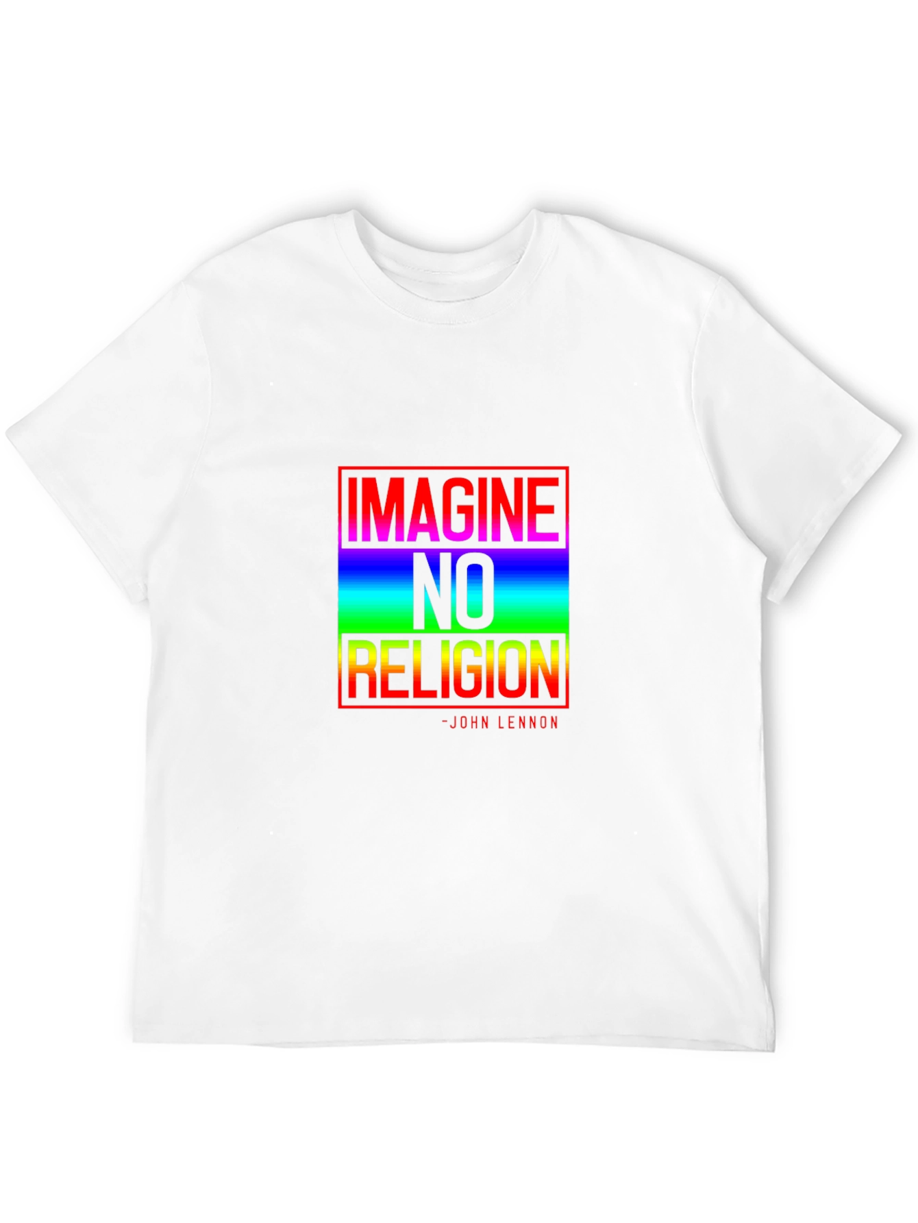 Imagine No Religion Graphic Tee - John Lennon Quote
