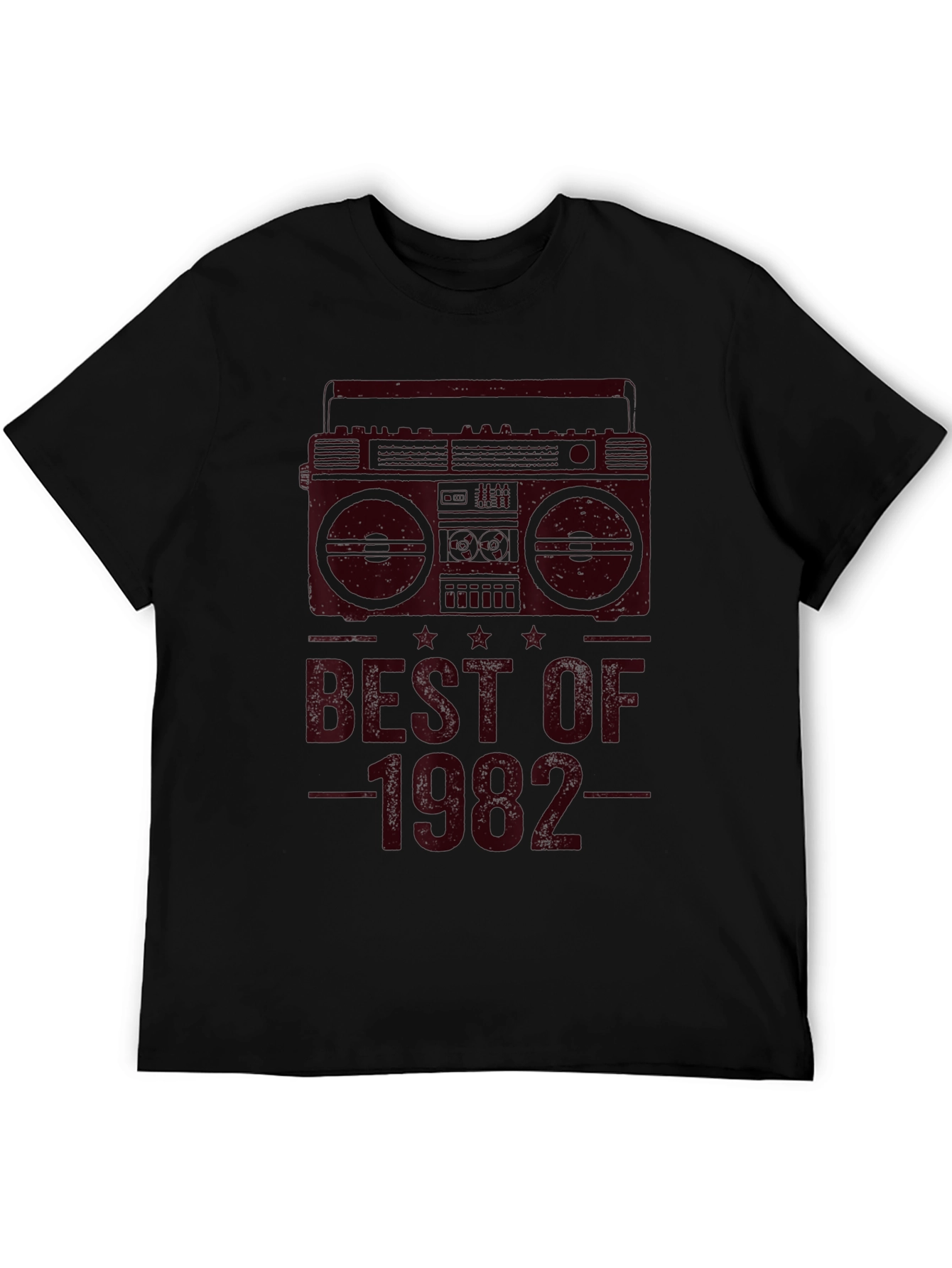 Best of 1982 Boombox Graphic Tee - Retro Style