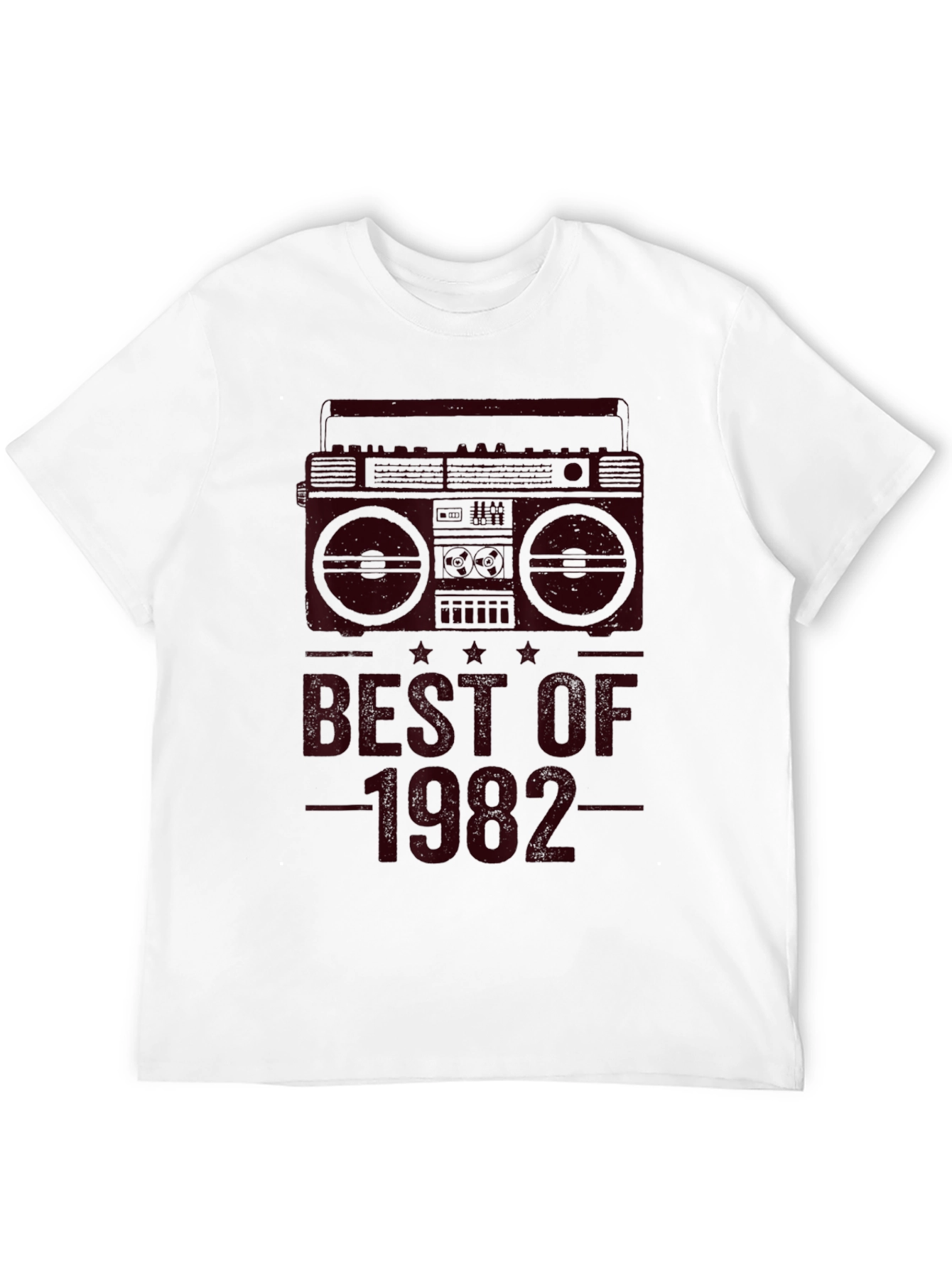 Best of 1982 Boombox Graphic Tee - Retro Style