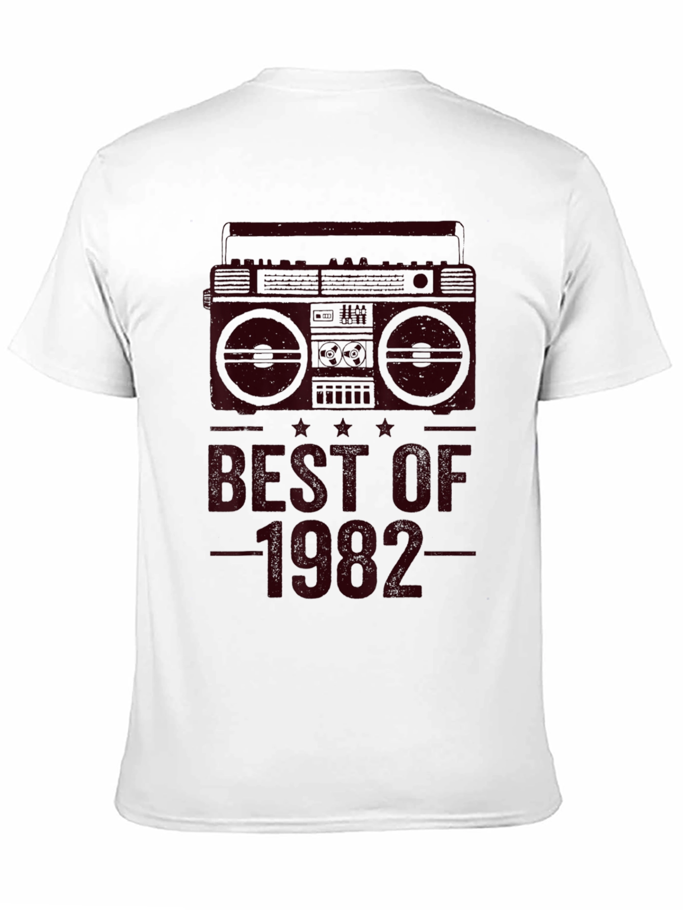 Best of 1982 Boombox Graphic Tee - Retro Style