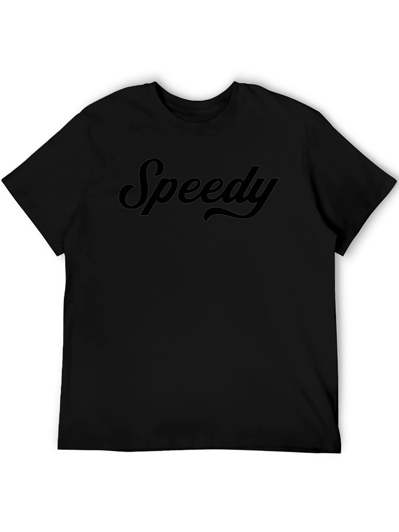 Speedy Graphic Tee - Premium Black Cotton T-Shirt