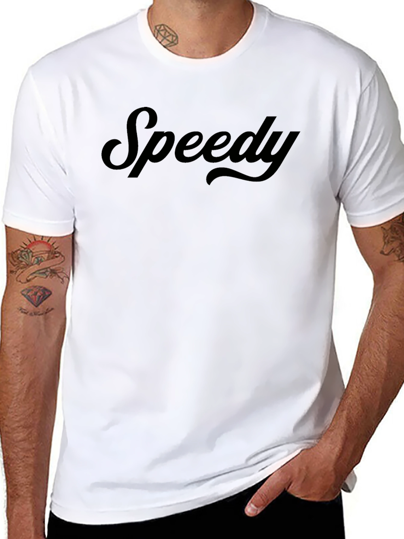 Speedy Graphic Tee - Premium Black Cotton T-Shirt
