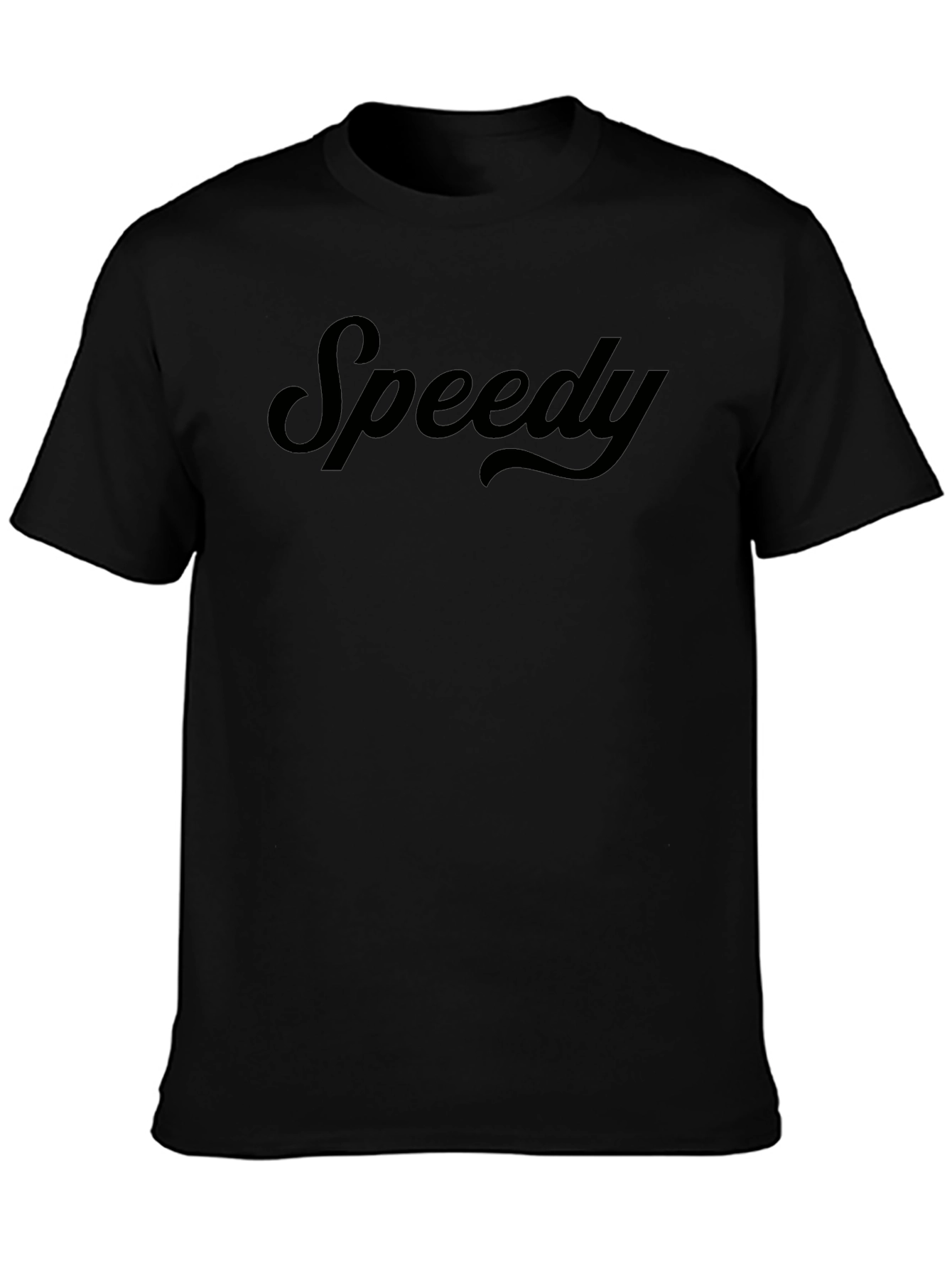 Speedy Graphic Tee - Premium Black Cotton T-Shirt