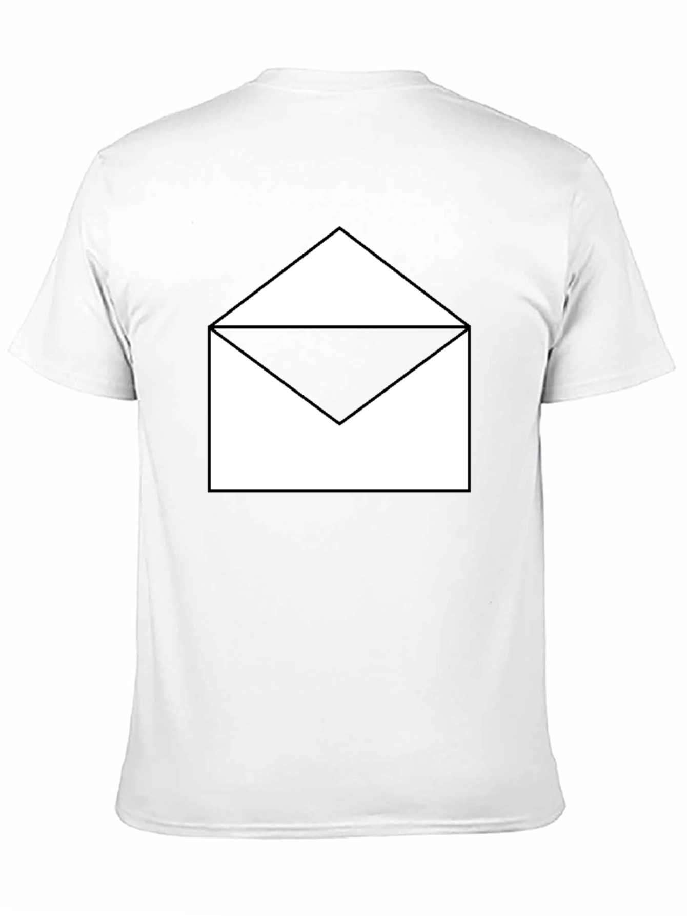 Open Envelope Graphic Black T-Shirt