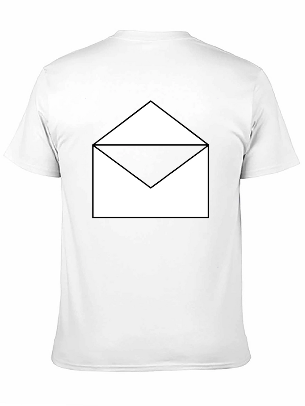 Open Envelope Graphic Black T-Shirt