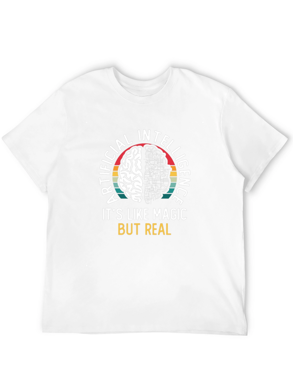AI Brain T-Shirt: Artificial Intelligence Magic