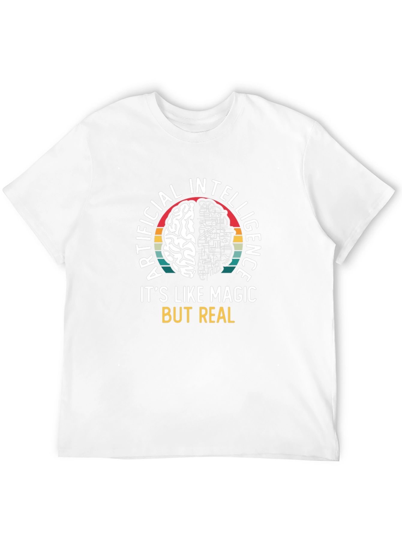 AI Brain T-Shirt: Artificial Intelligence Magic