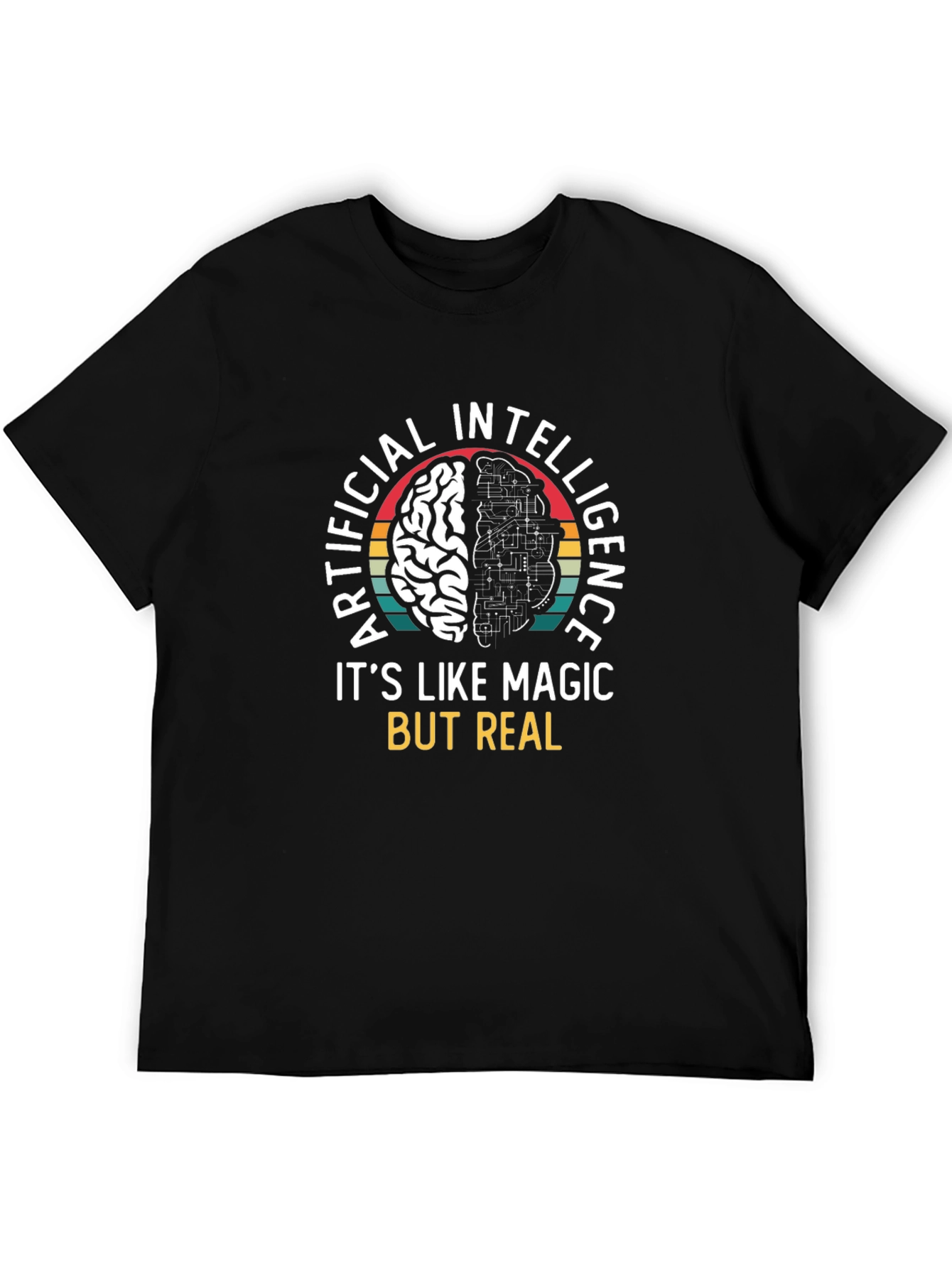 AI Brain T-Shirt: Artificial Intelligence Magic