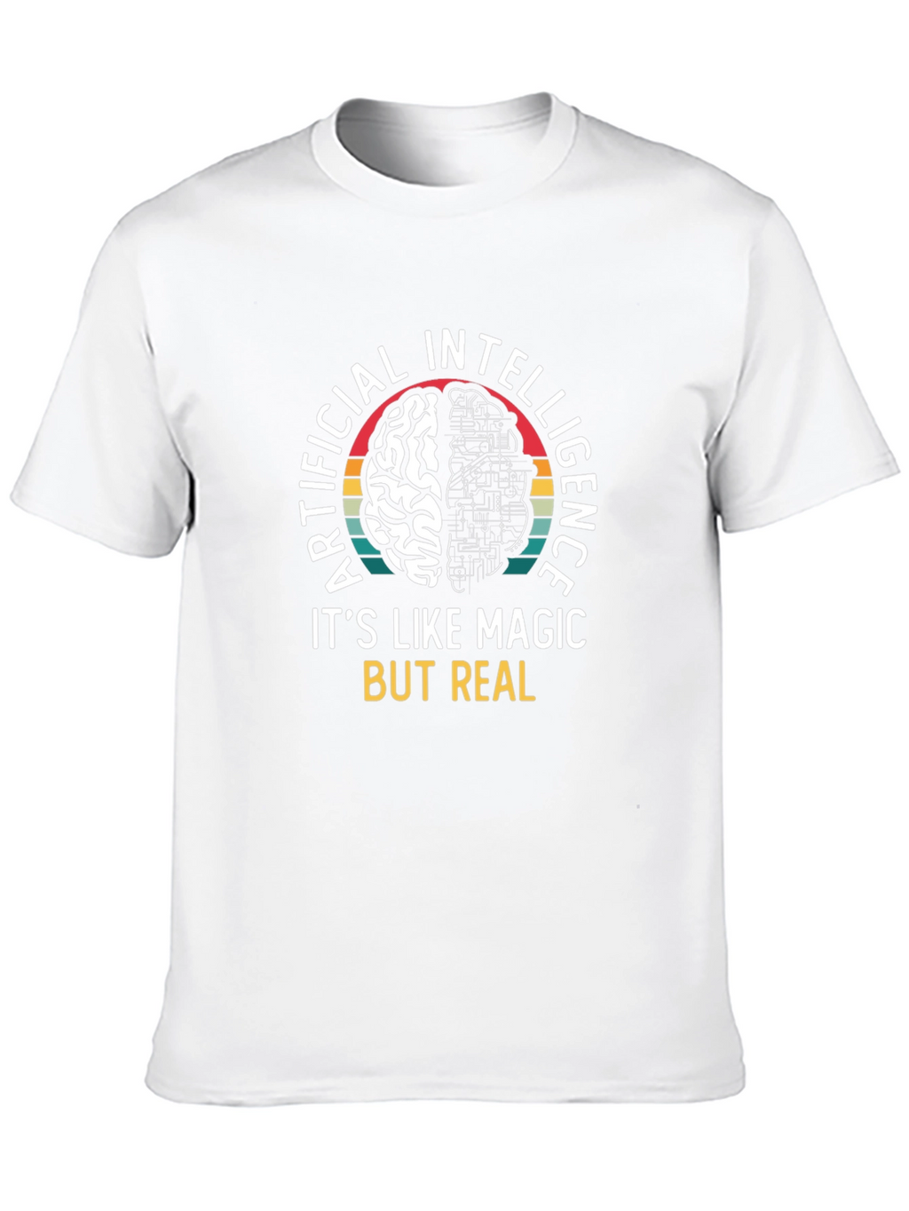 AI Brain T-Shirt: Artificial Intelligence Magic