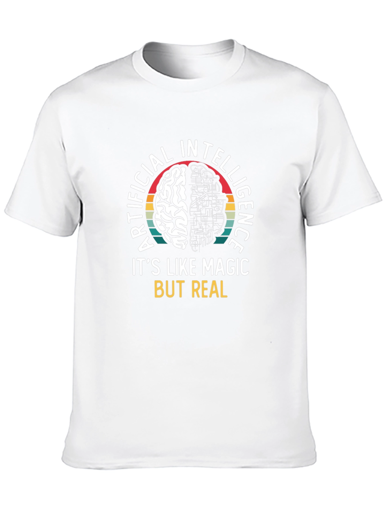 AI Brain T-Shirt: Artificial Intelligence Magic