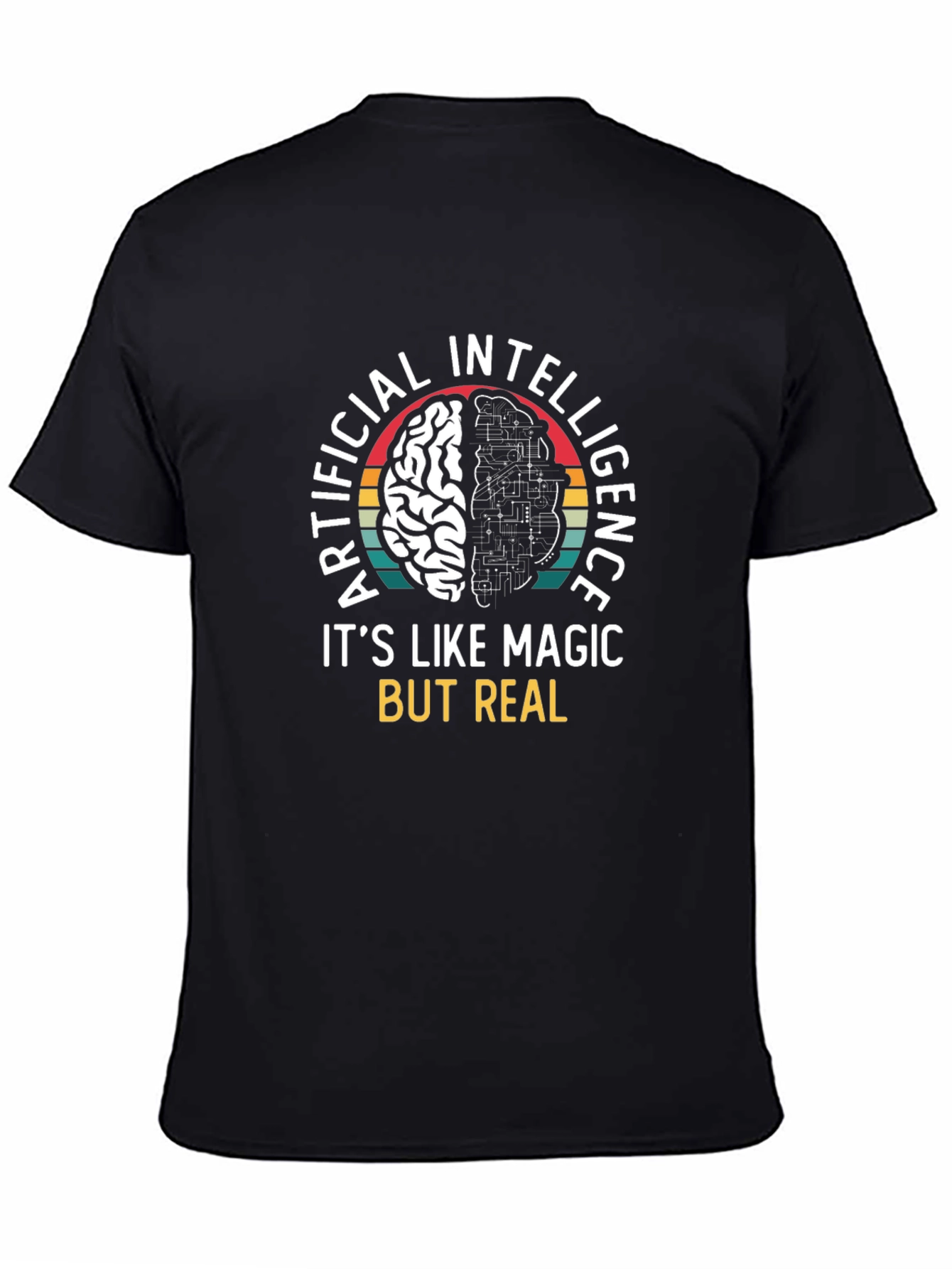 AI Brain T-Shirt: Artificial Intelligence Magic