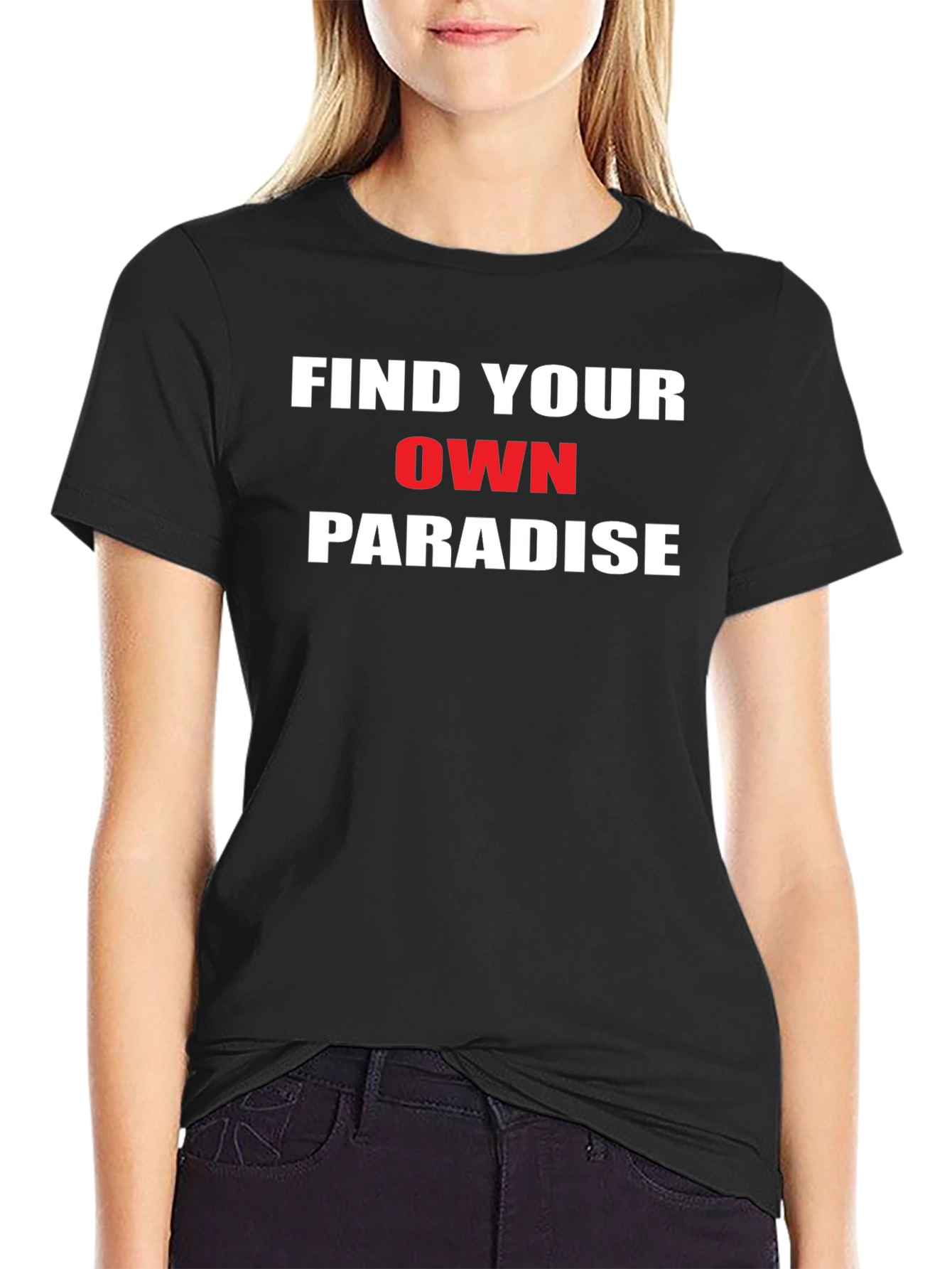 Find Your Own Paradise Graphic Tee - Stylish Comfort