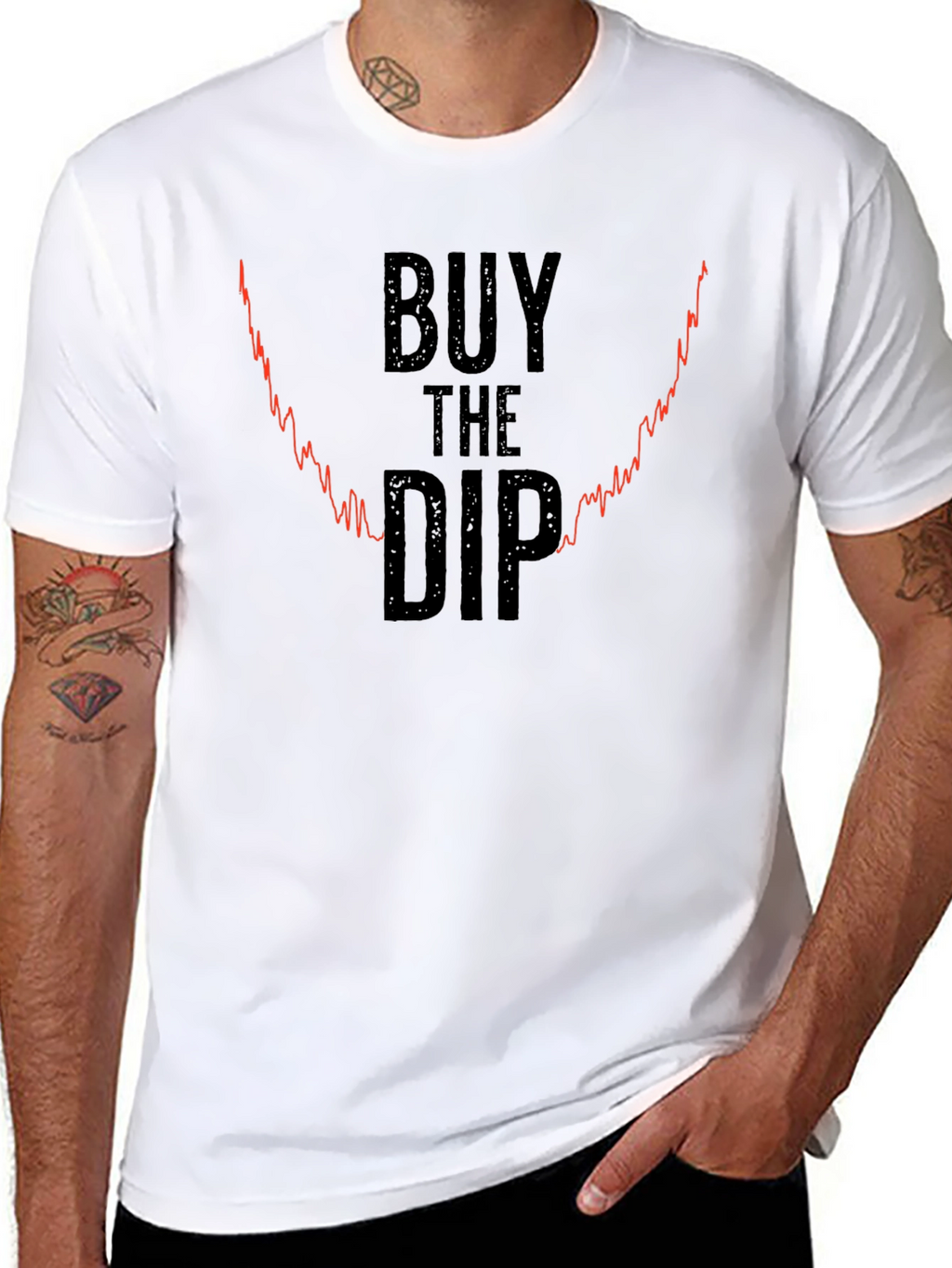 Buy the Dip Black Graphic Tee