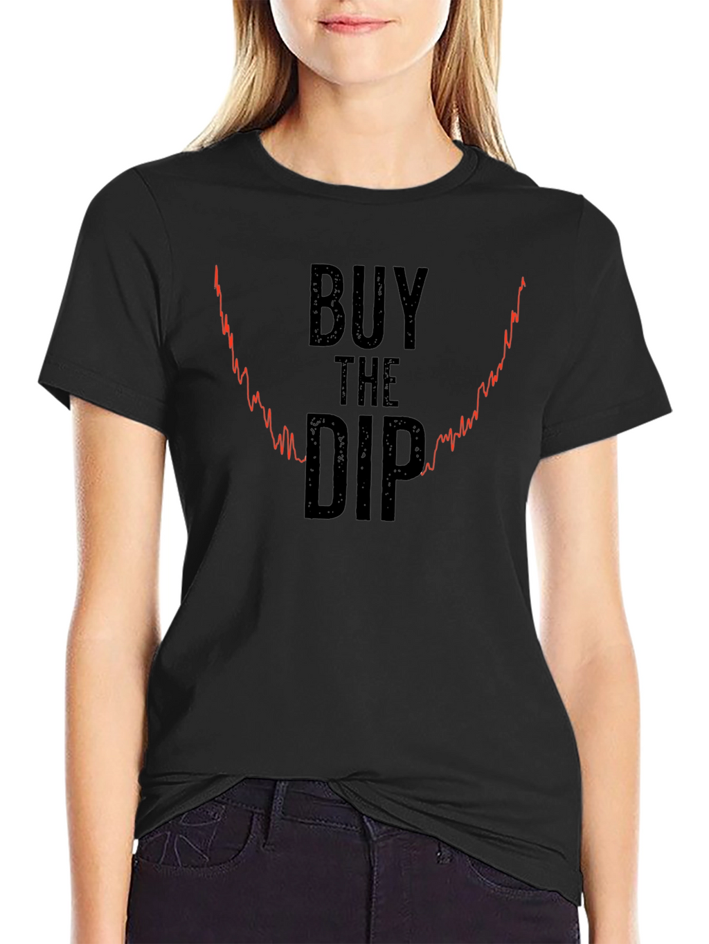 Buy the Dip Black Graphic Tee