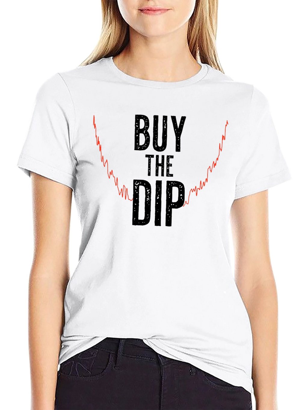 Buy the Dip Black Graphic Tee