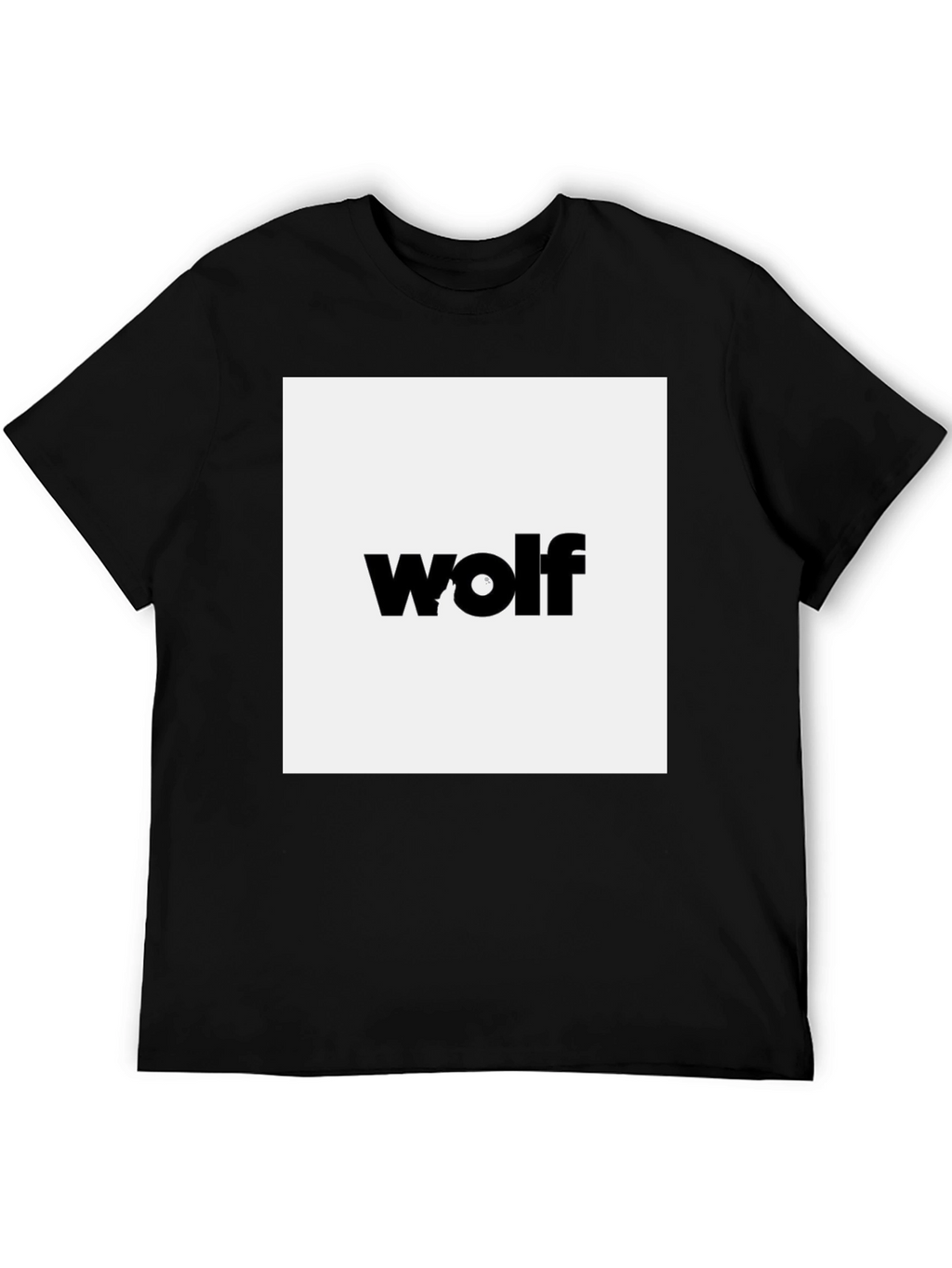 Wolf Graphic Black Tee - Modern Style