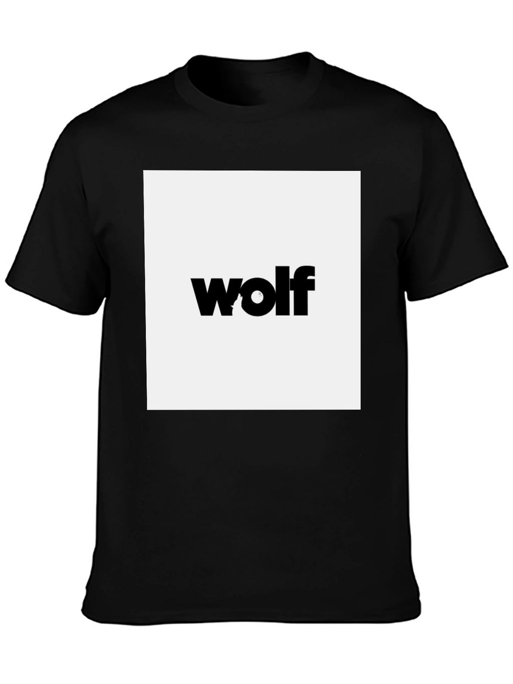 Wolf Graphic Black Tee - Modern Style
