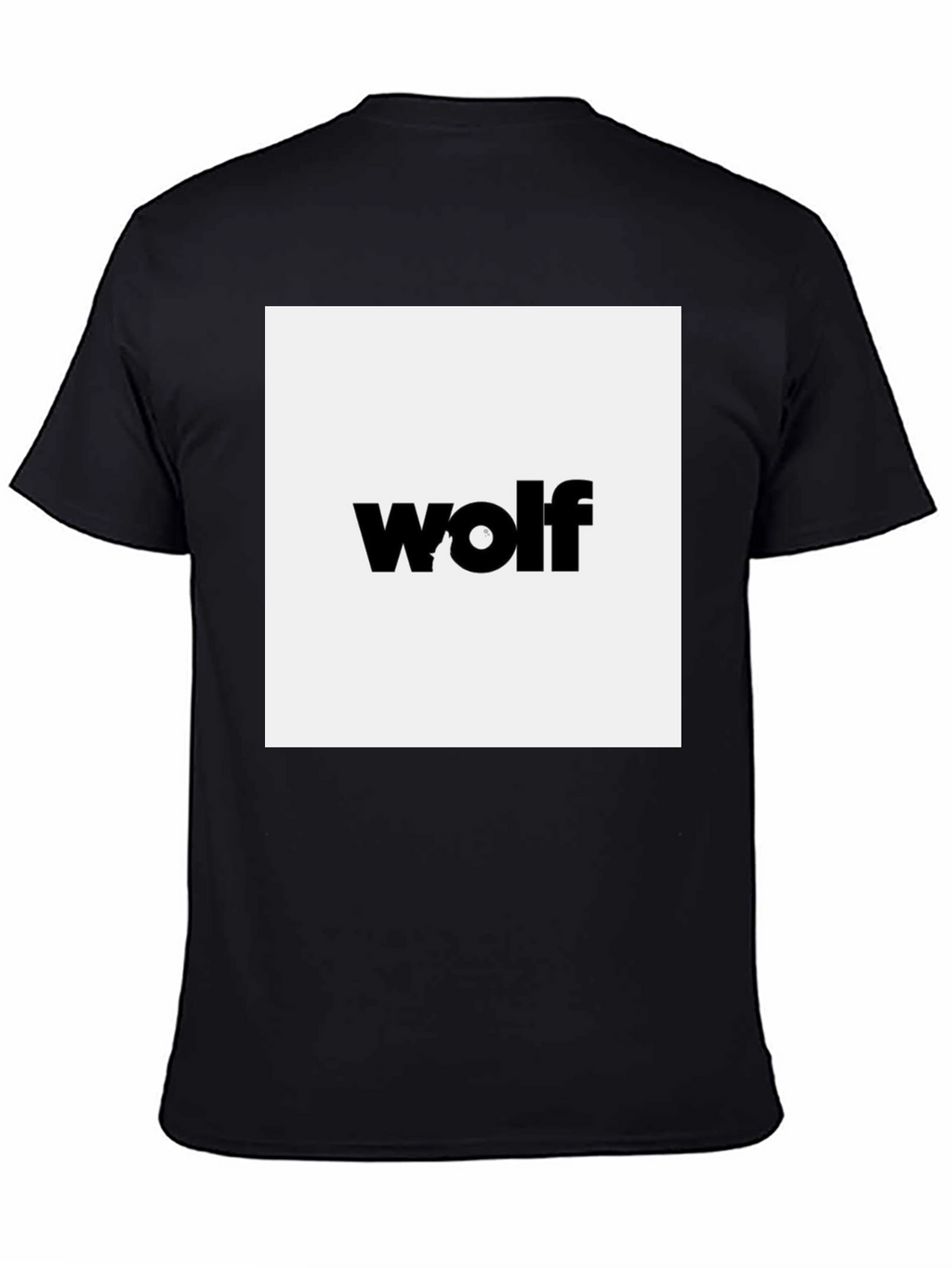 Wolf Graphic Black Tee - Modern Style