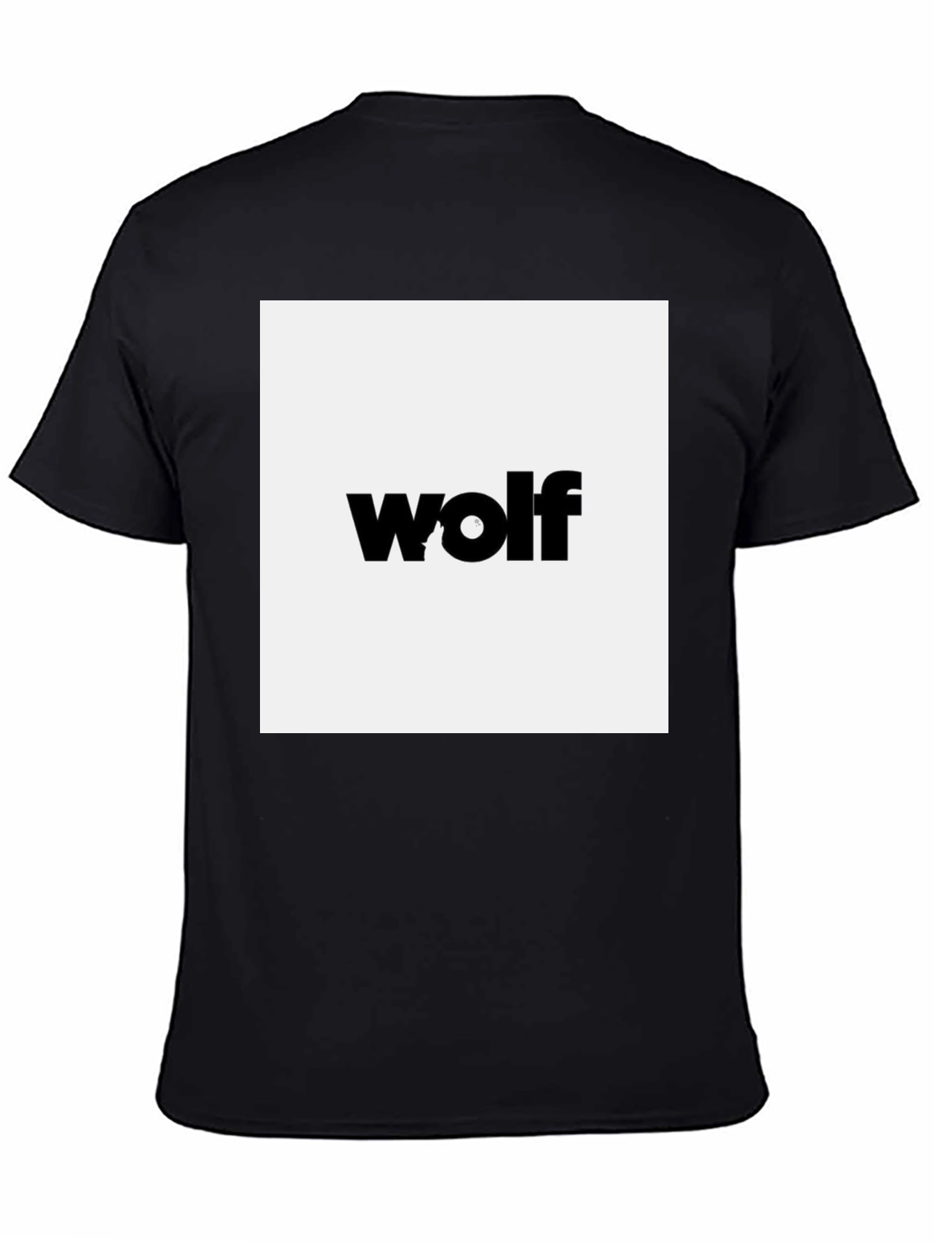 Wolf Graphic Black Tee - Modern Style