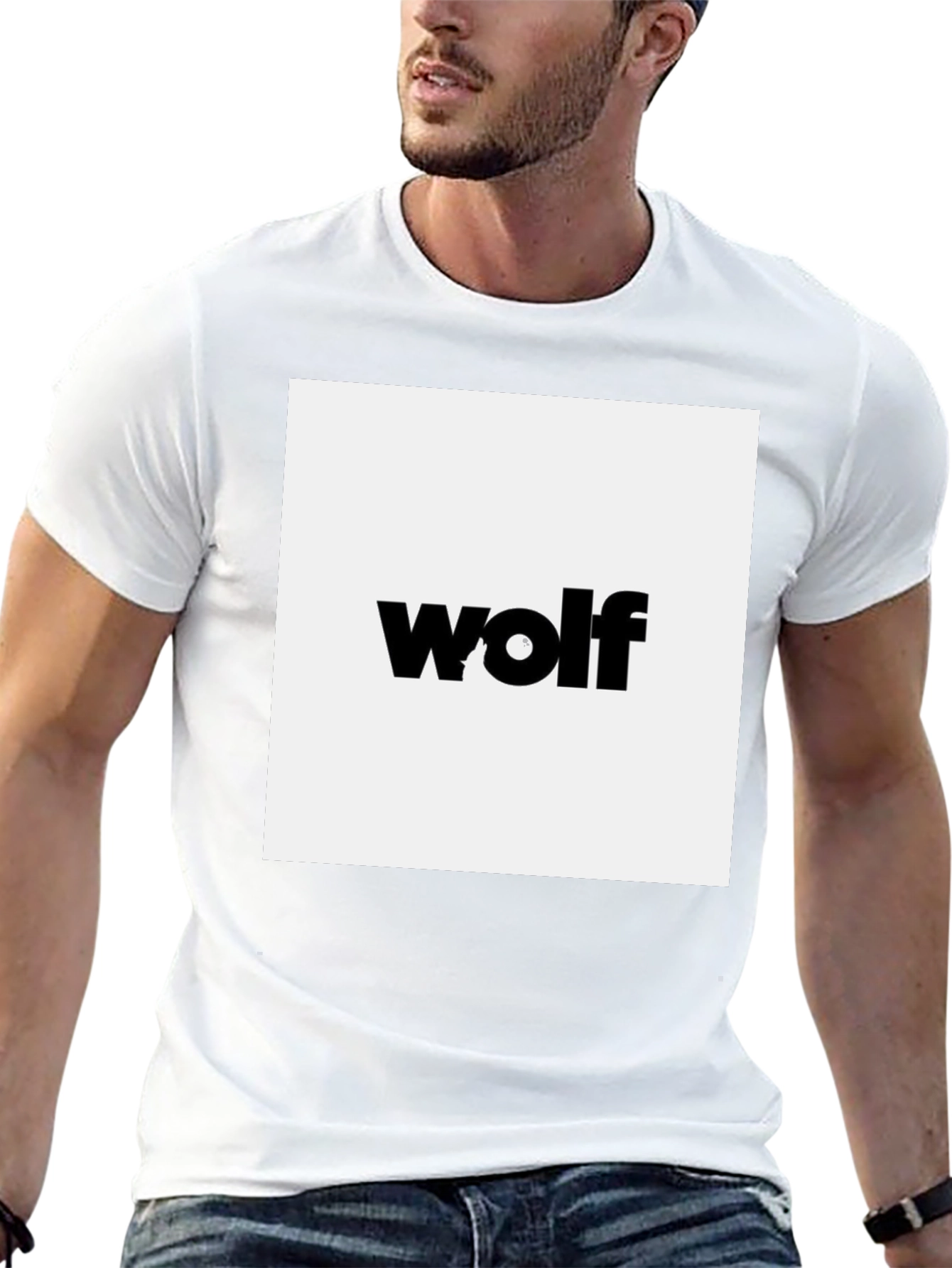 Wolf Graphic Black Tee - Modern Style