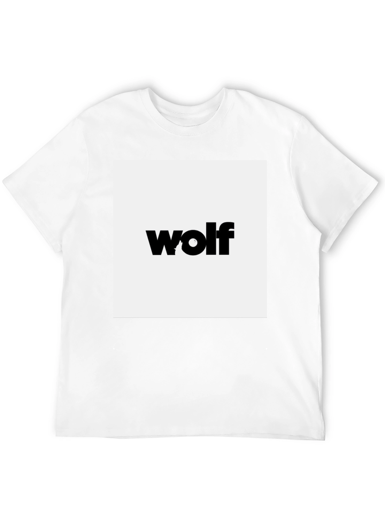 Wolf Graphic Black Tee - Modern Style