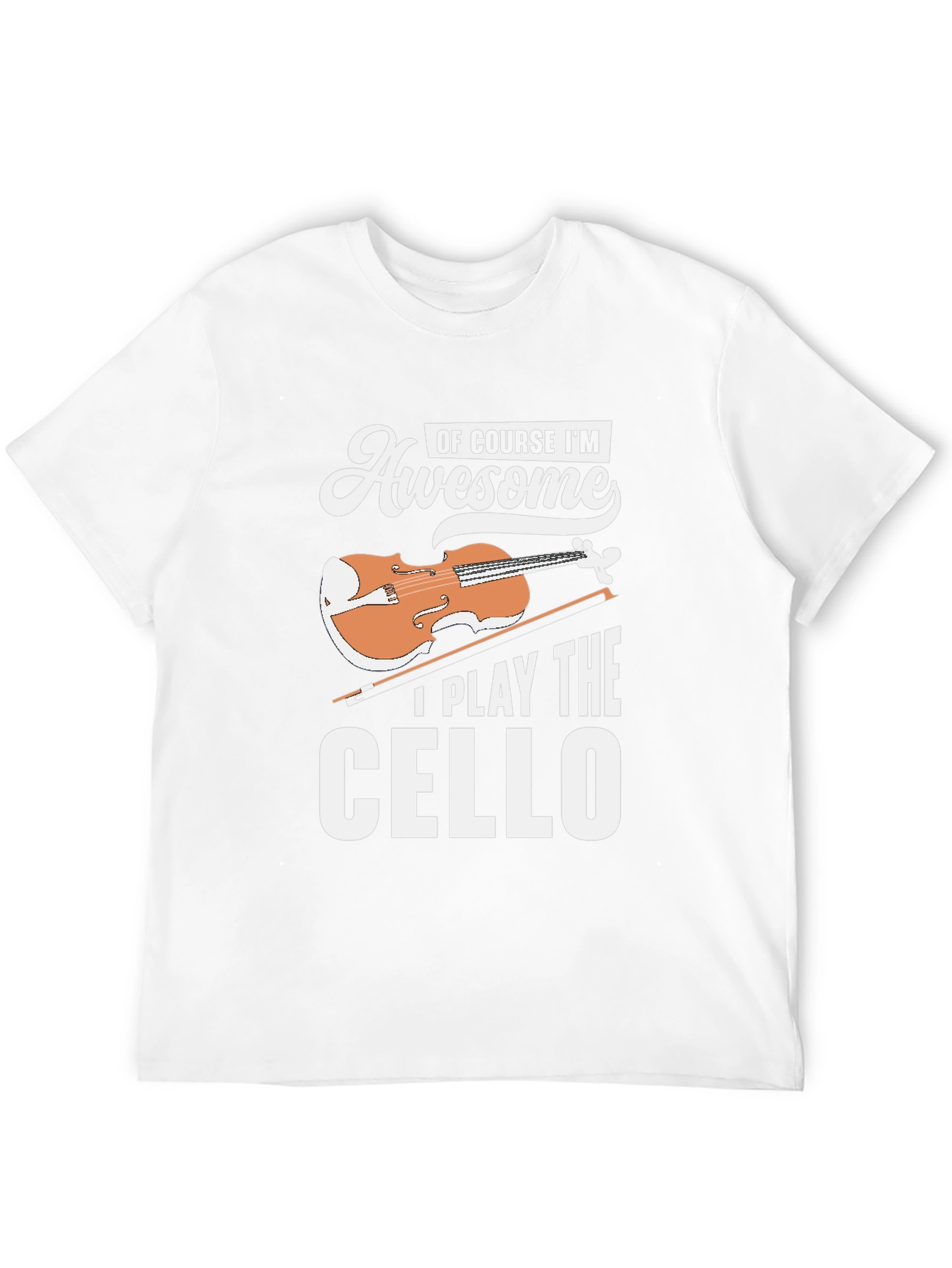 Awesome Cello Player Black T-Shirt