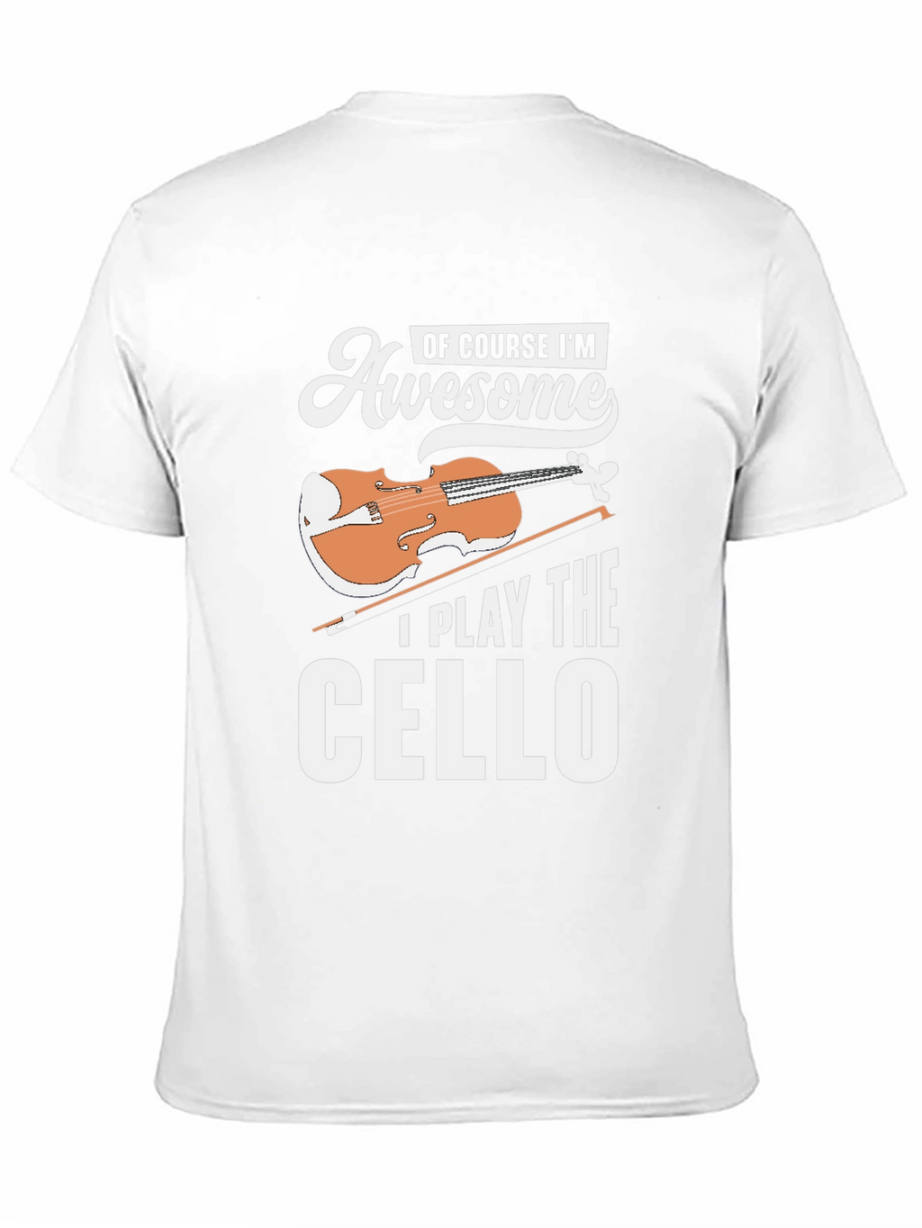 Awesome Cello Player Black T-Shirt