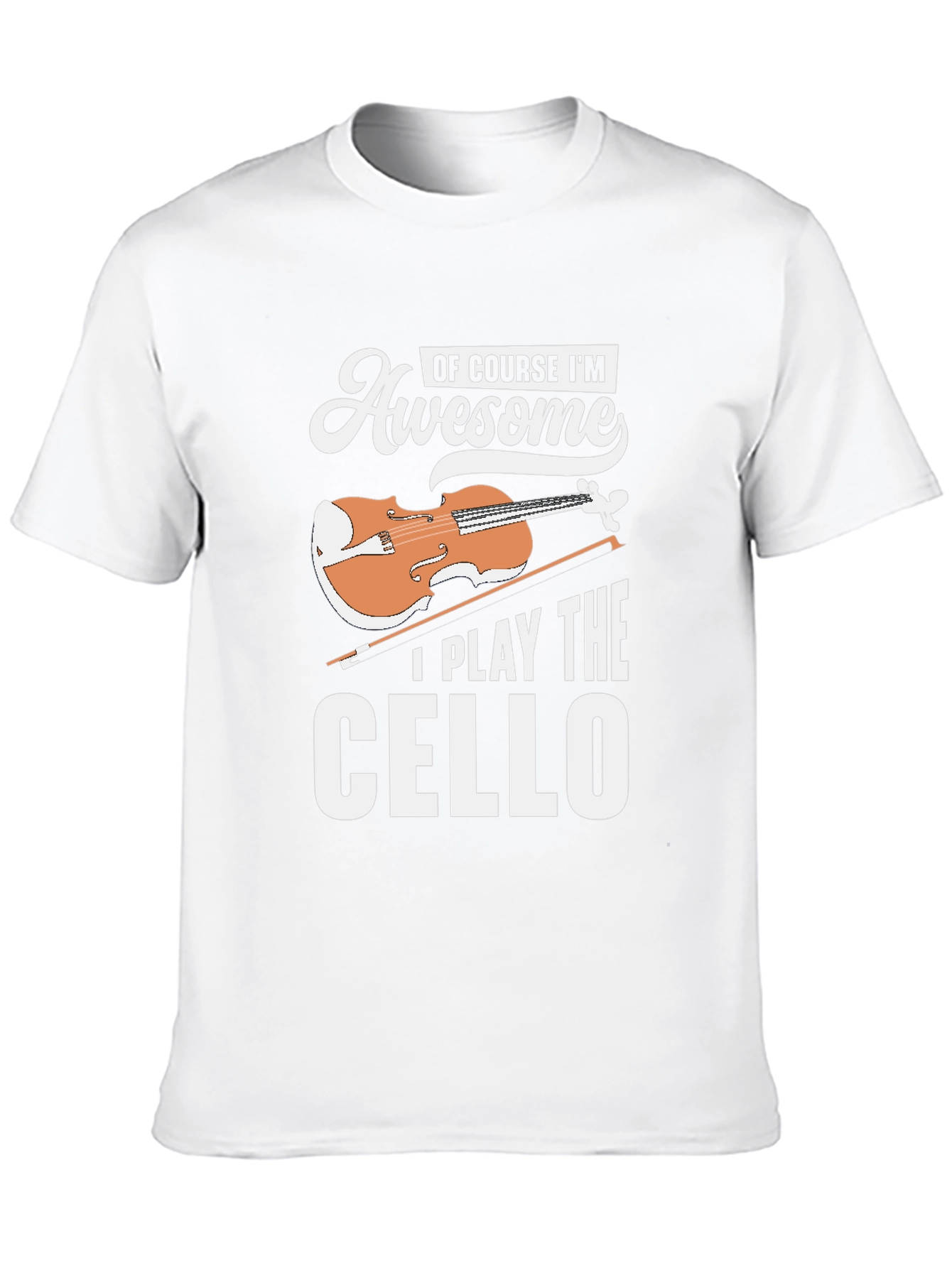 Awesome Cello Player Black T-Shirt