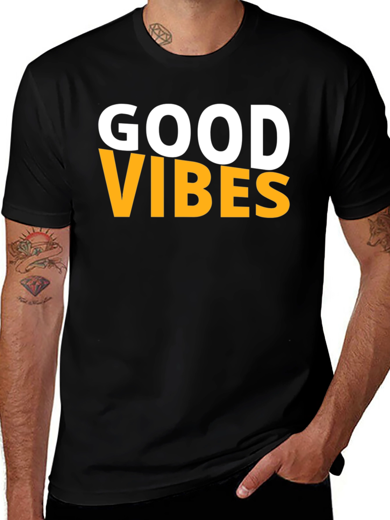 Good Vibes Graphic Tee - Black