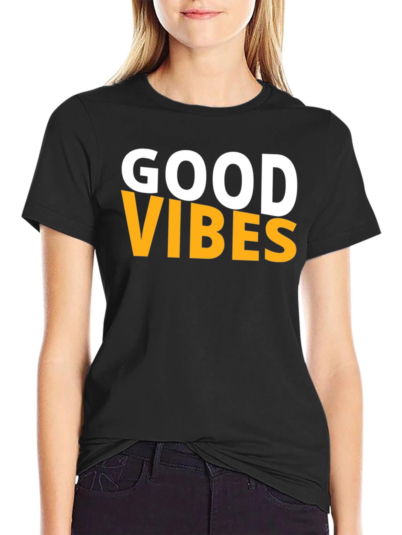 Good Vibes Graphic Tee - Black