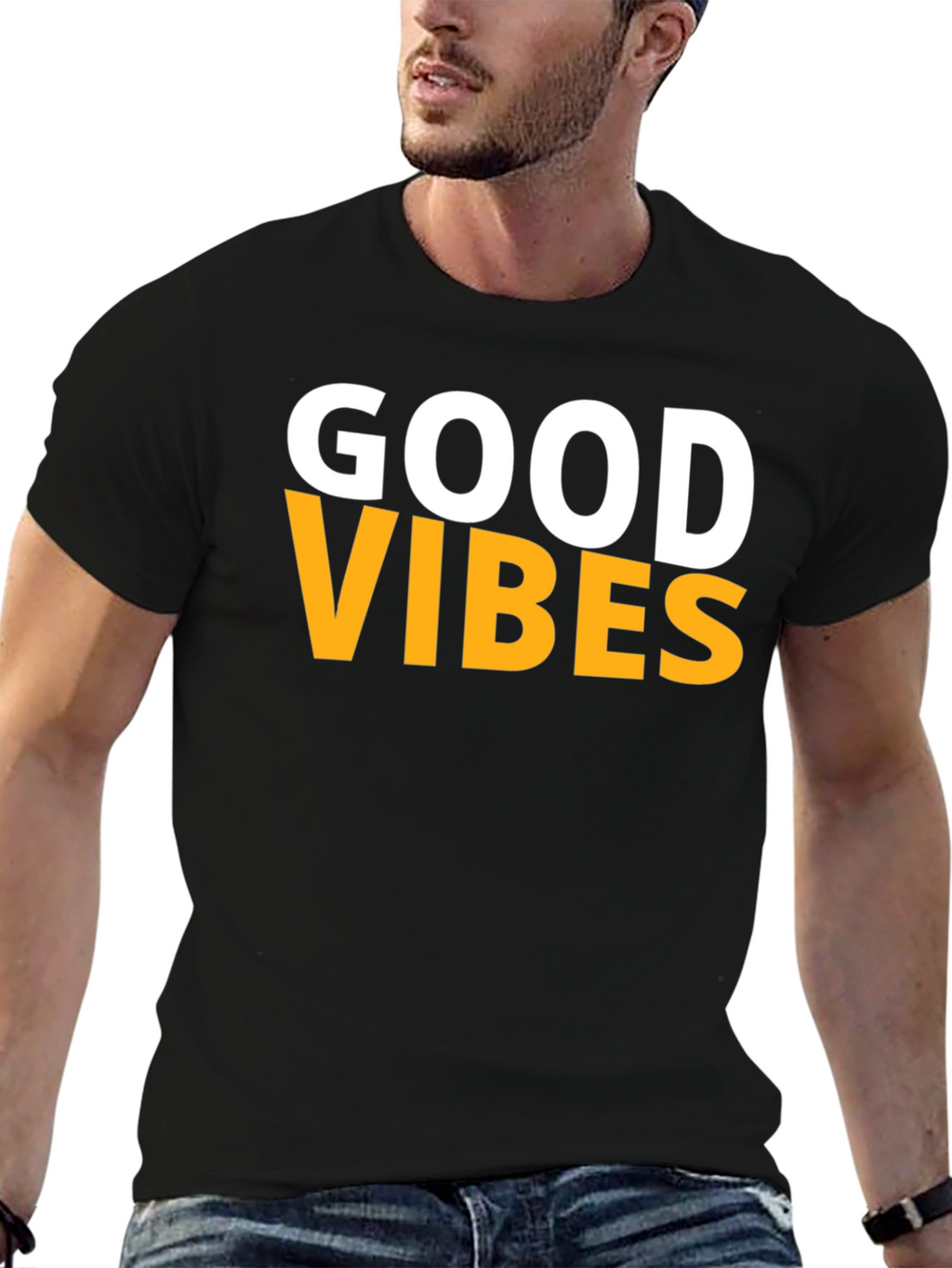 Good Vibes Graphic Tee - Black