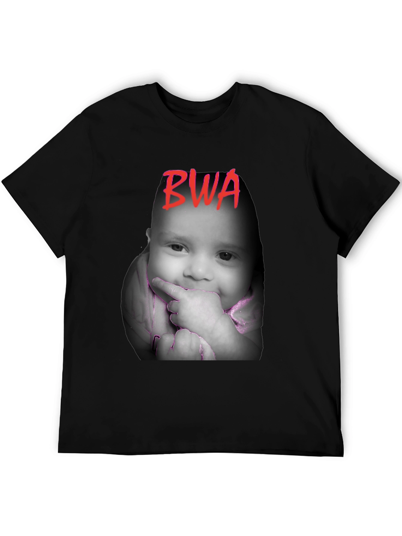 BWA Baby Face Black T-Shirt