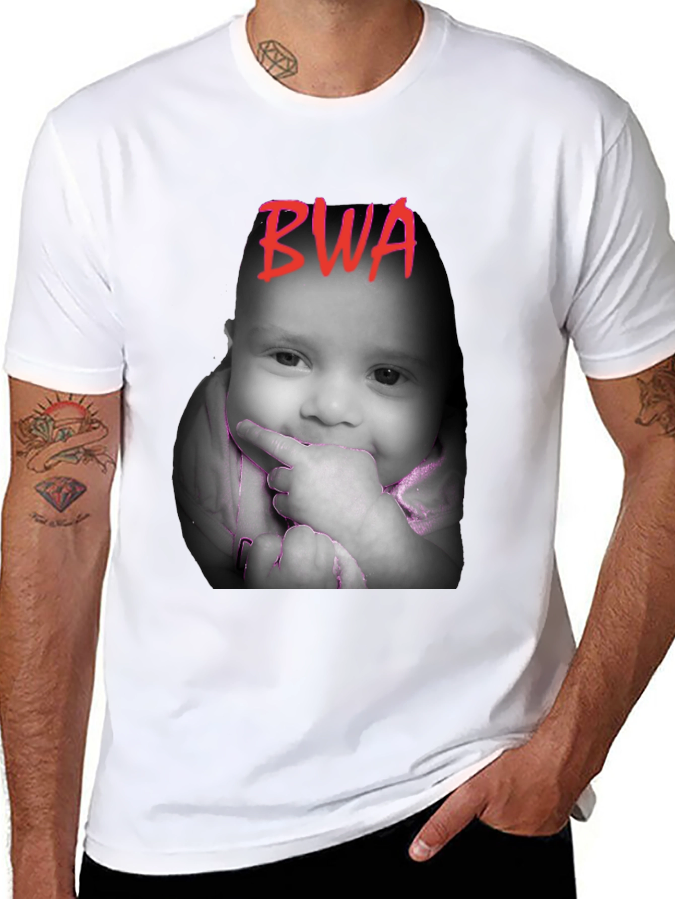 BWA Baby Face Black T-Shirt