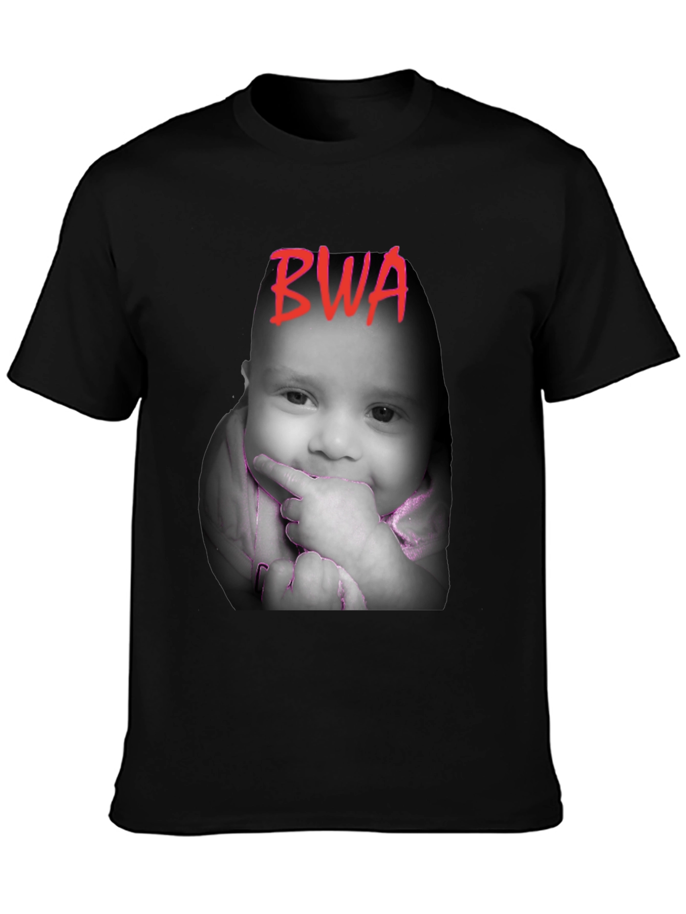 BWA Baby Face Black T-Shirt