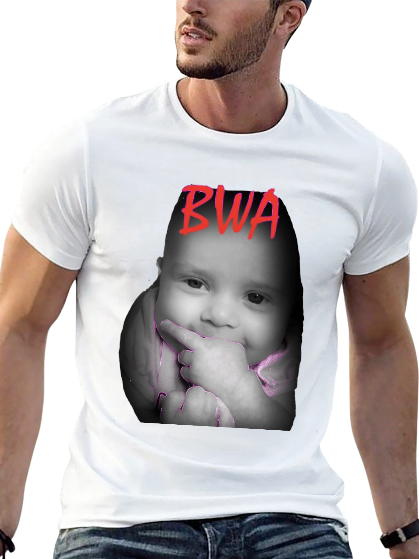 BWA Baby Face Black T-Shirt