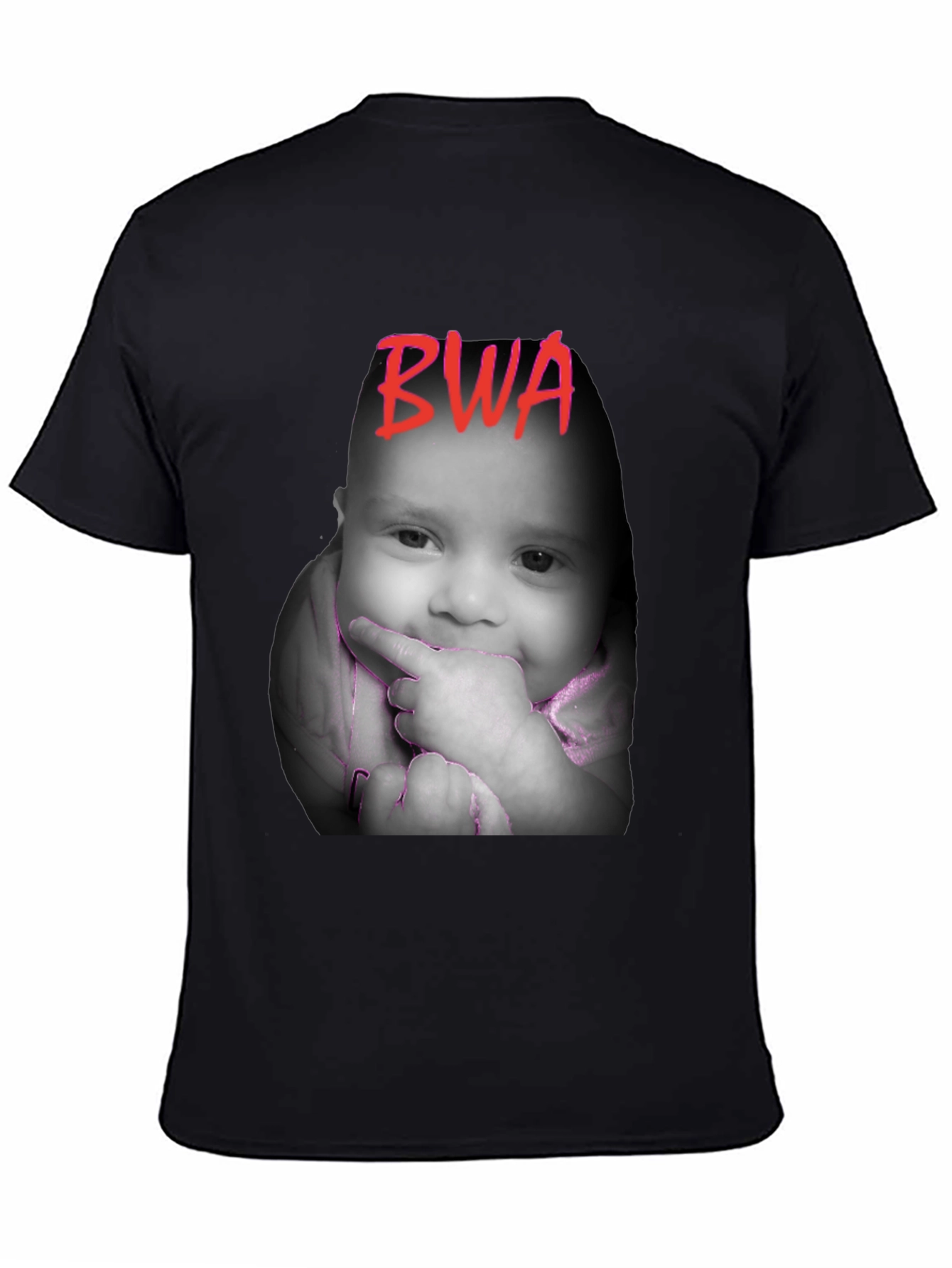 BWA Baby Face Black T-Shirt